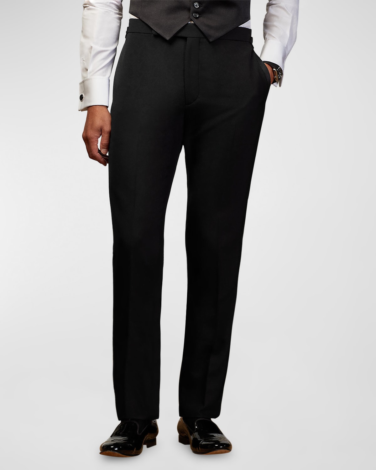 Straight Satin Pants | Neiman Marcus