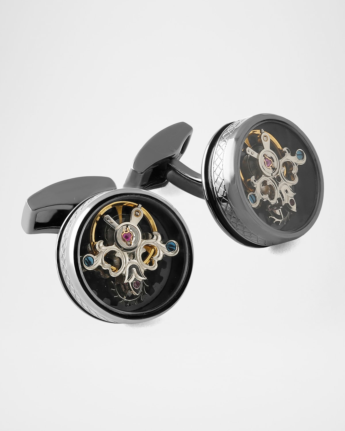Tateossian Round Tourbillon Gear Cuff Links