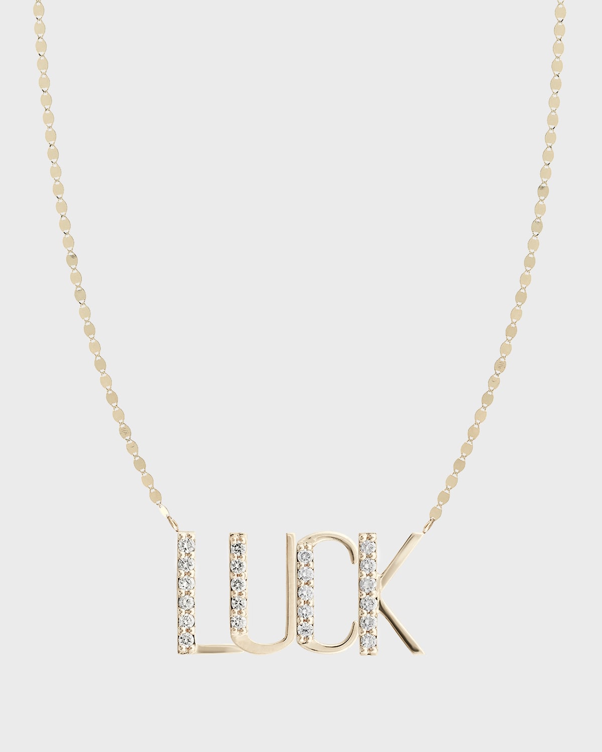 LANA Gold Personalized Four-Letter Pendant Necklace w/ Diamonds