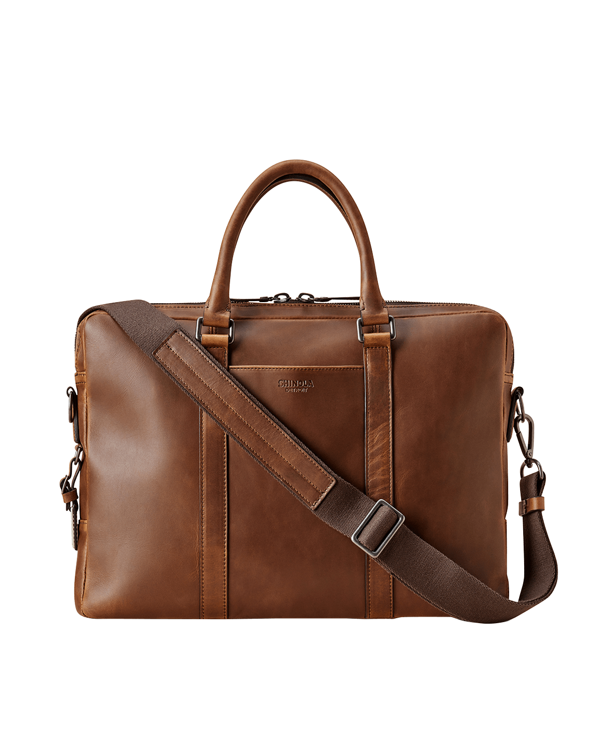 Shinola Men's Navigator Leather Laptop Briefcase