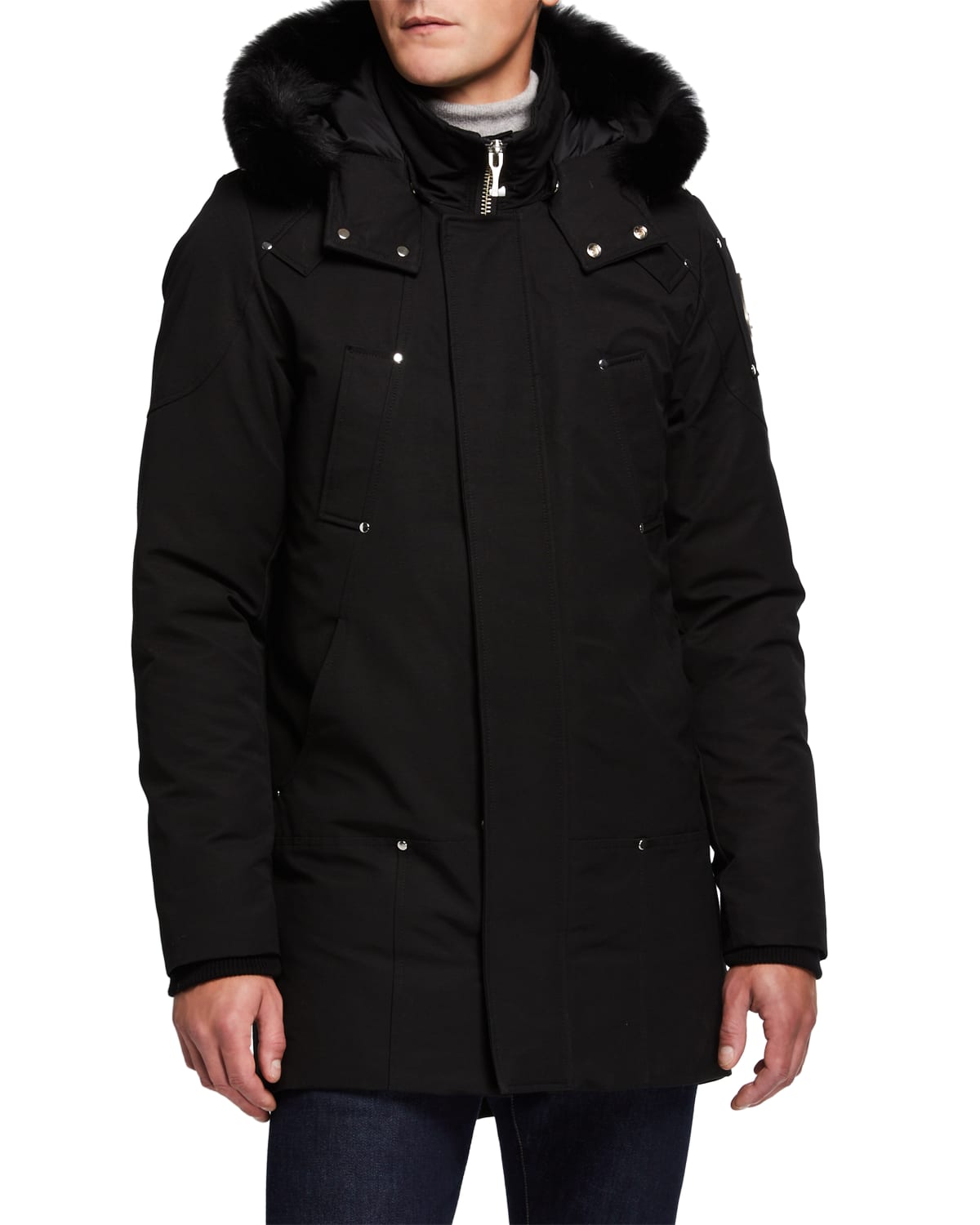 TOM FORD Men's Long Puffer Coat with Contrast Trim | Neiman Marcus