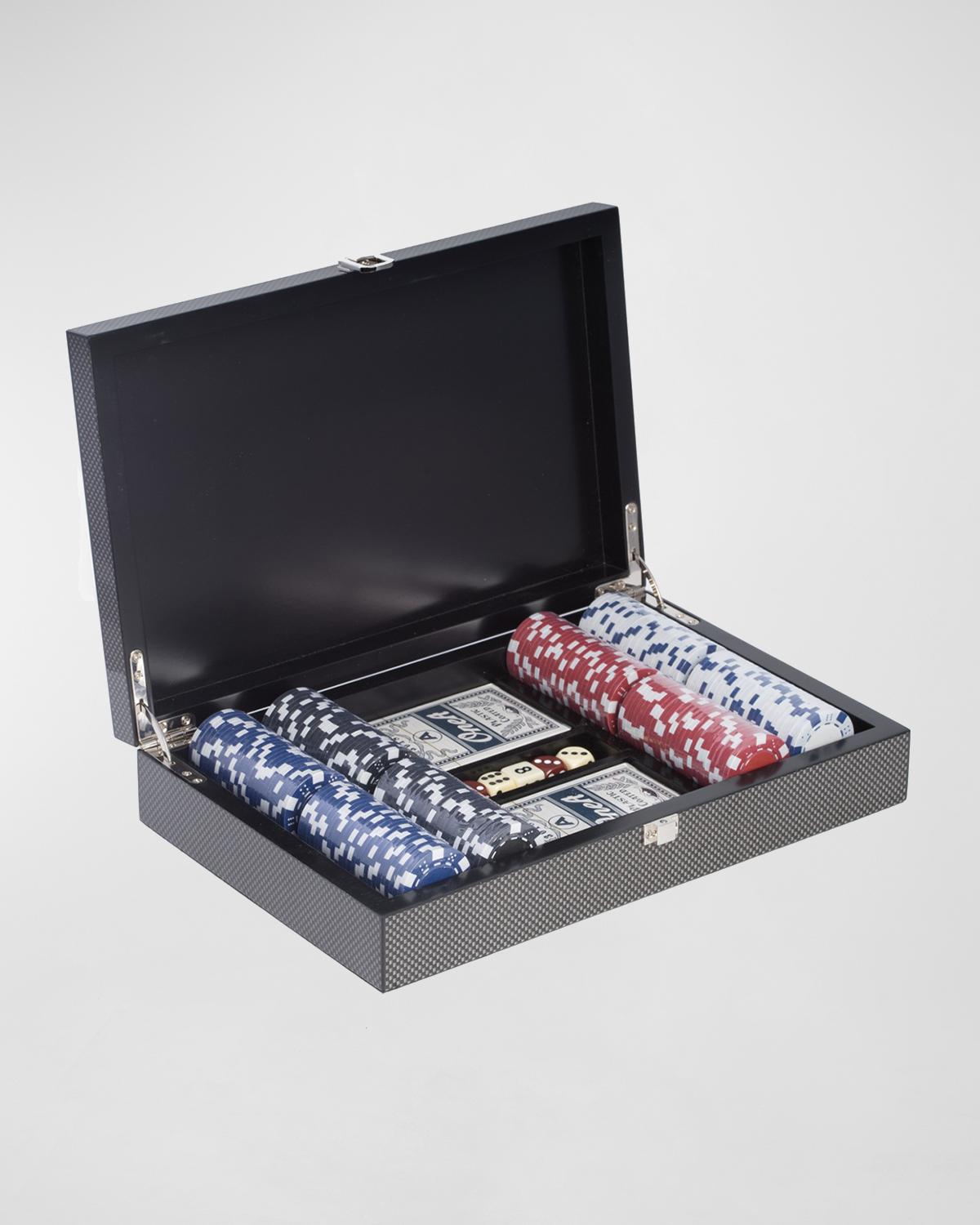 Bey-Berk Carbon Fiber-Design Poker Set