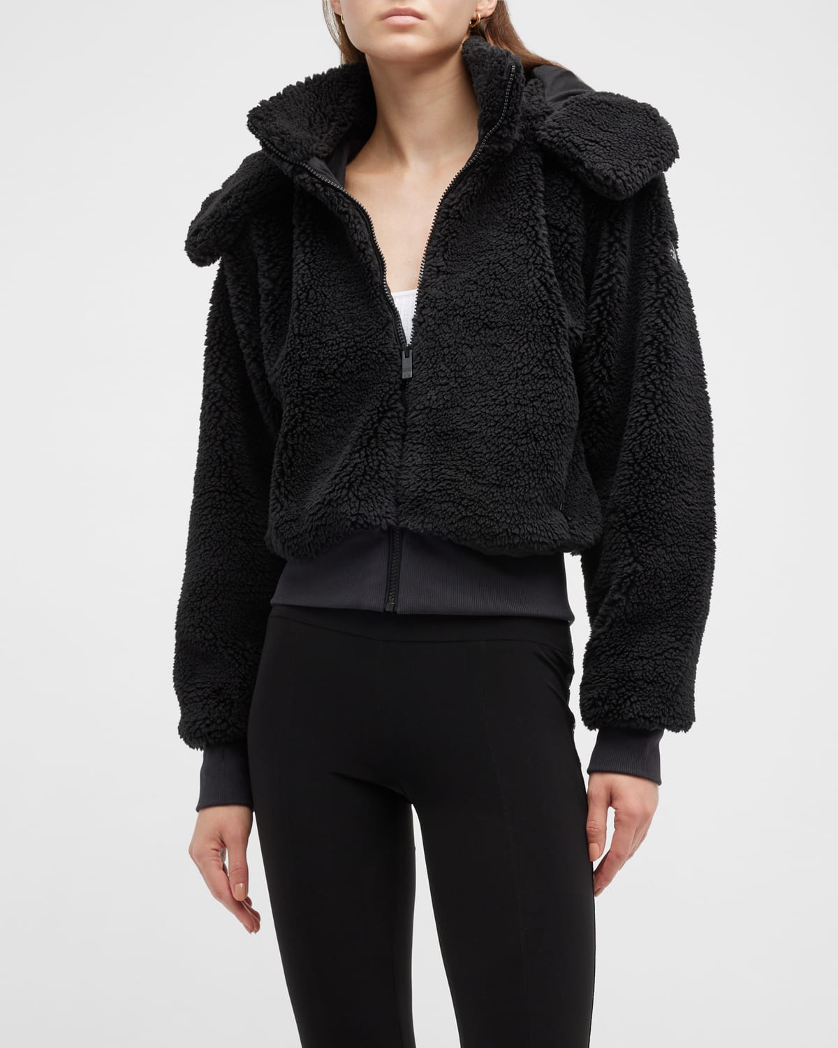 Yoga Sherpa Alo Foxy Sherpa Jacket Black Xs ALO Yoga Black Sherpa