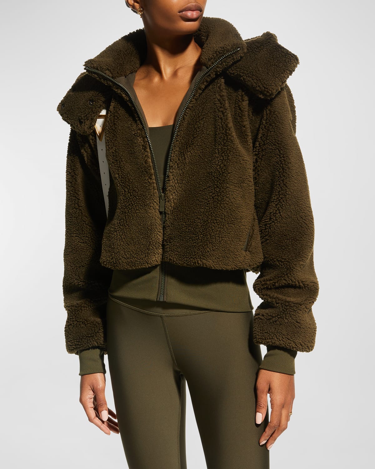 Alo Yoga Foxy Sherpa Hooded Jacket Women - Bloomingdale's