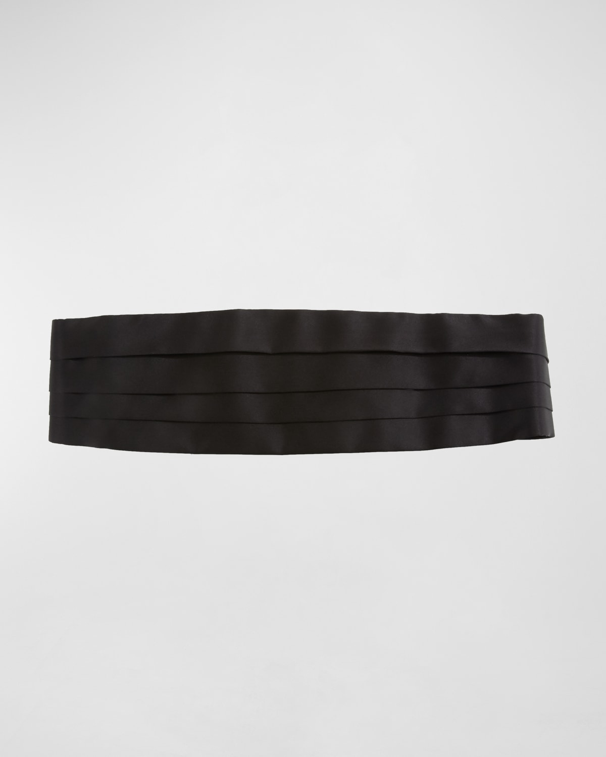 Brioni Solid Pleated Satin Cummerbund