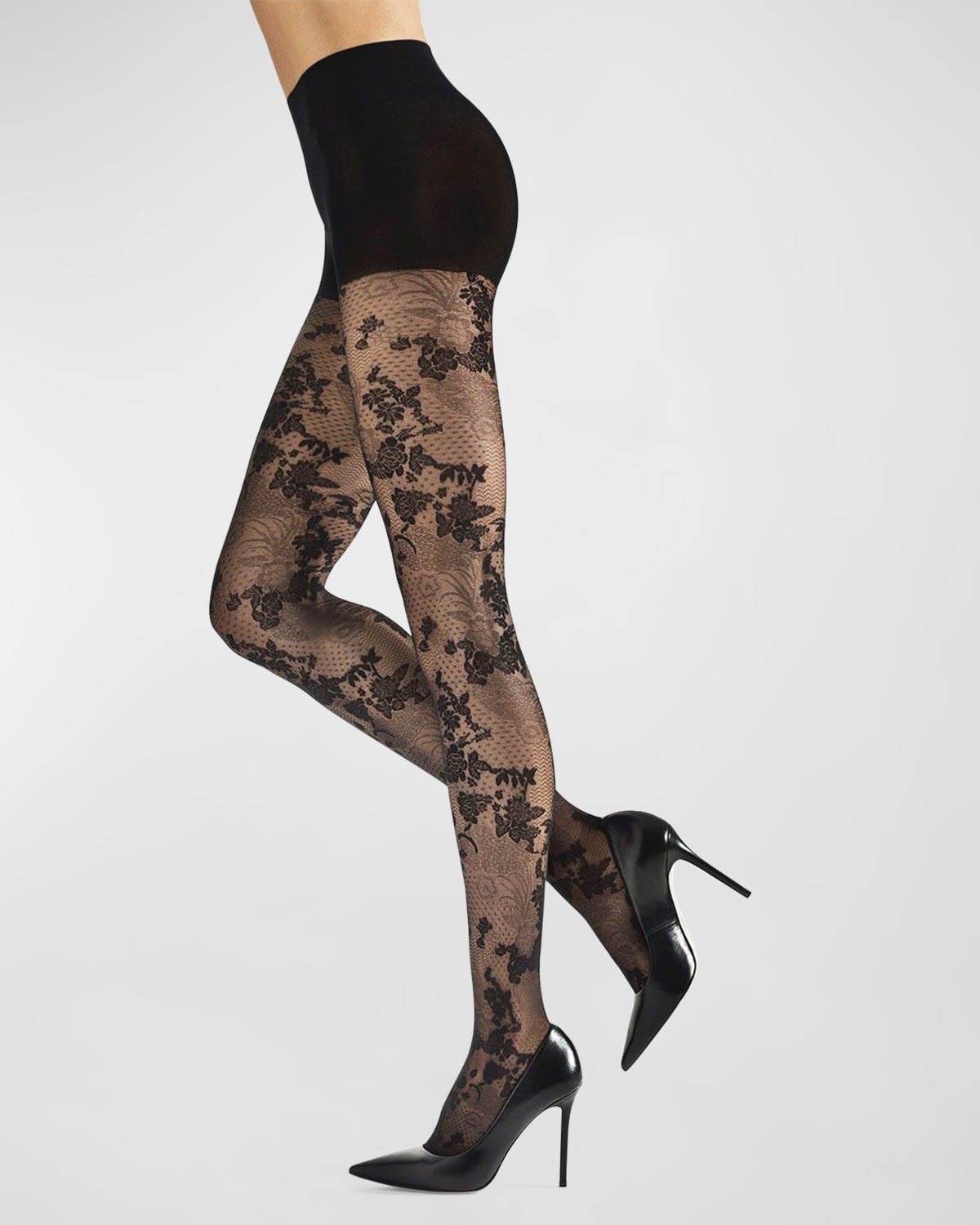Finite Microcomputer Weird Patterned Tights | Neiman Marcus