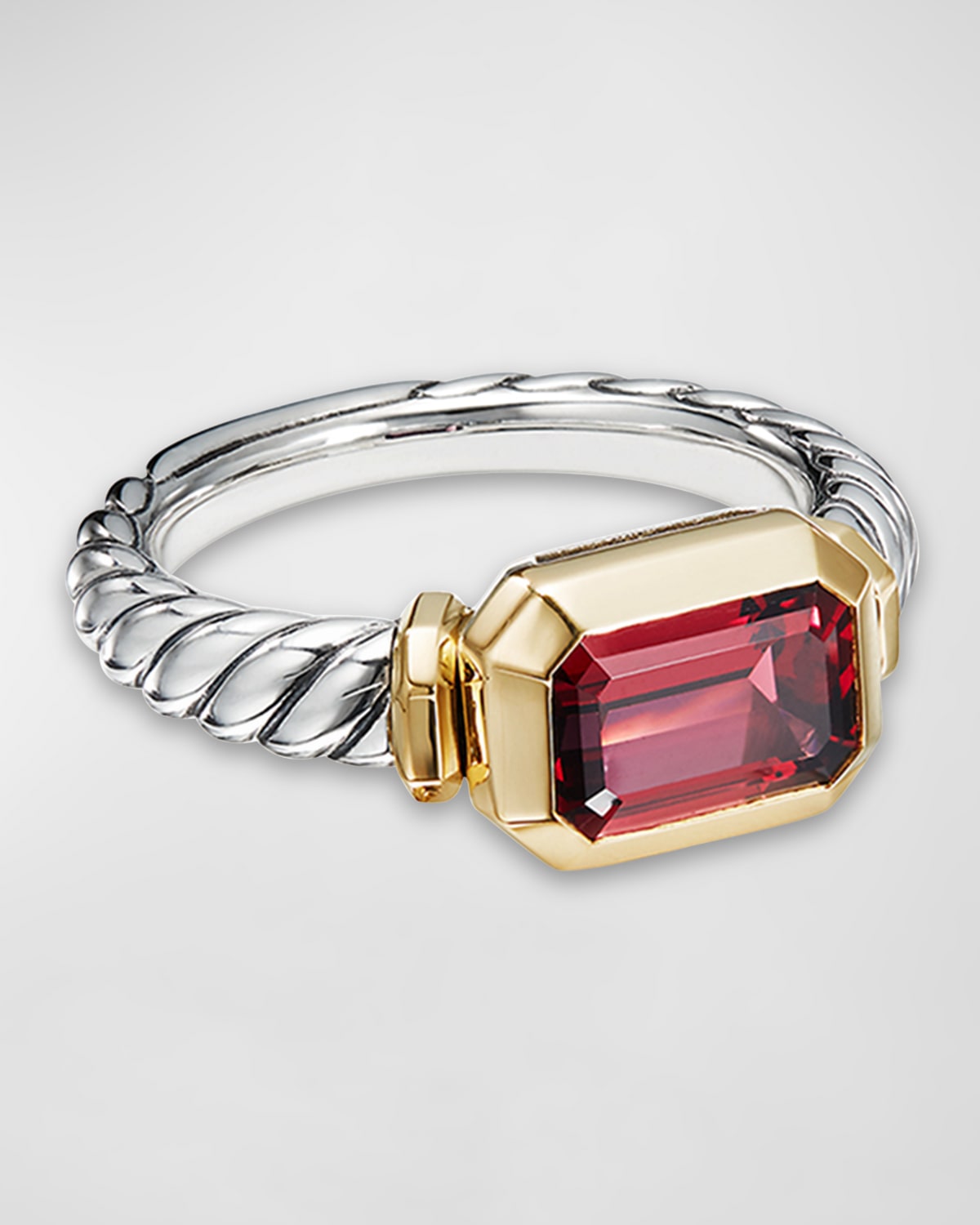 David Yurman Novella 18k Blue Topaz Ring, Size 6 Neiman Marcus