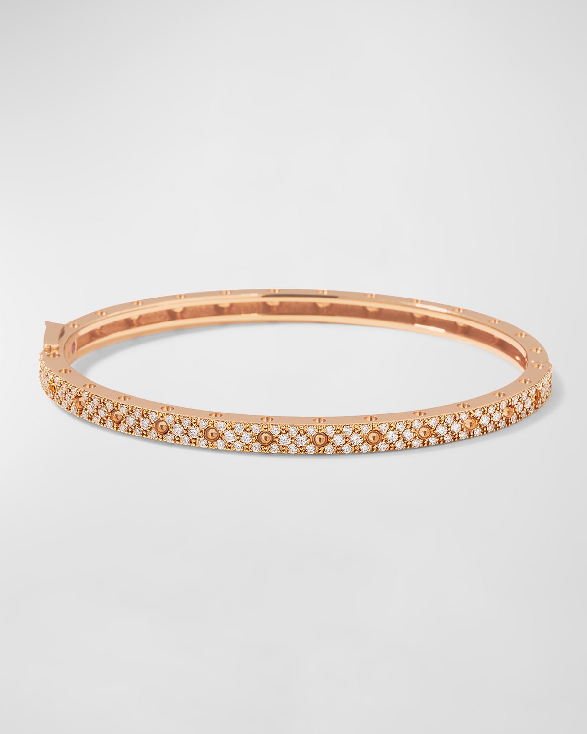 Roberto Coin Symphony 18k Rose Gold Diamond Bangle