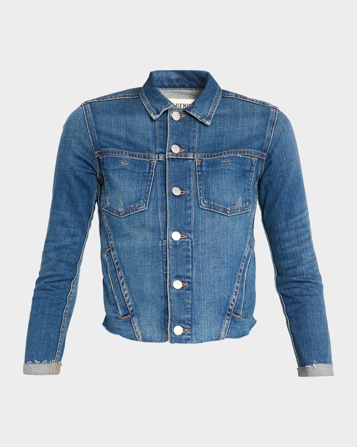 L'Agence Janelle Slim Raw-Edge Jacket