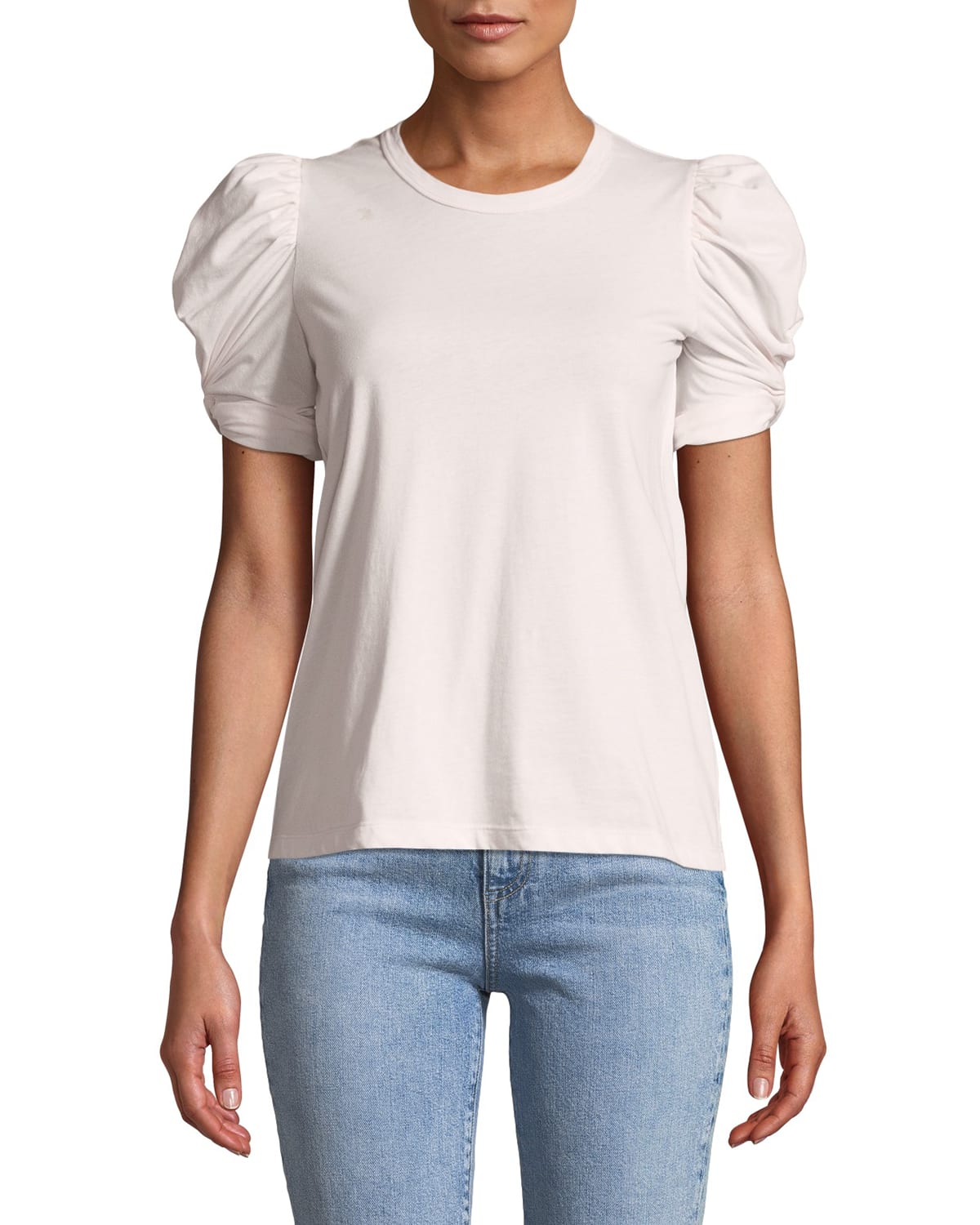 Puff-sleeve Tshirt | Neiman Marcus