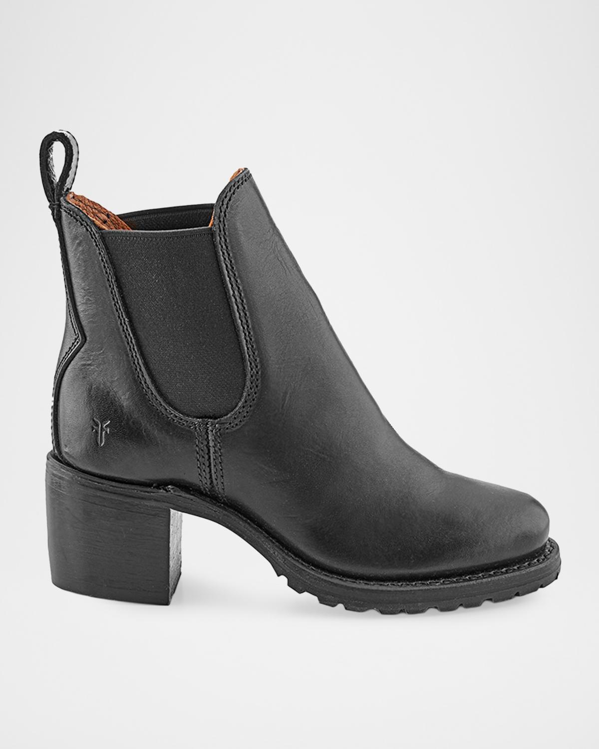 Frye Sabrina Leather Chelsea Boots