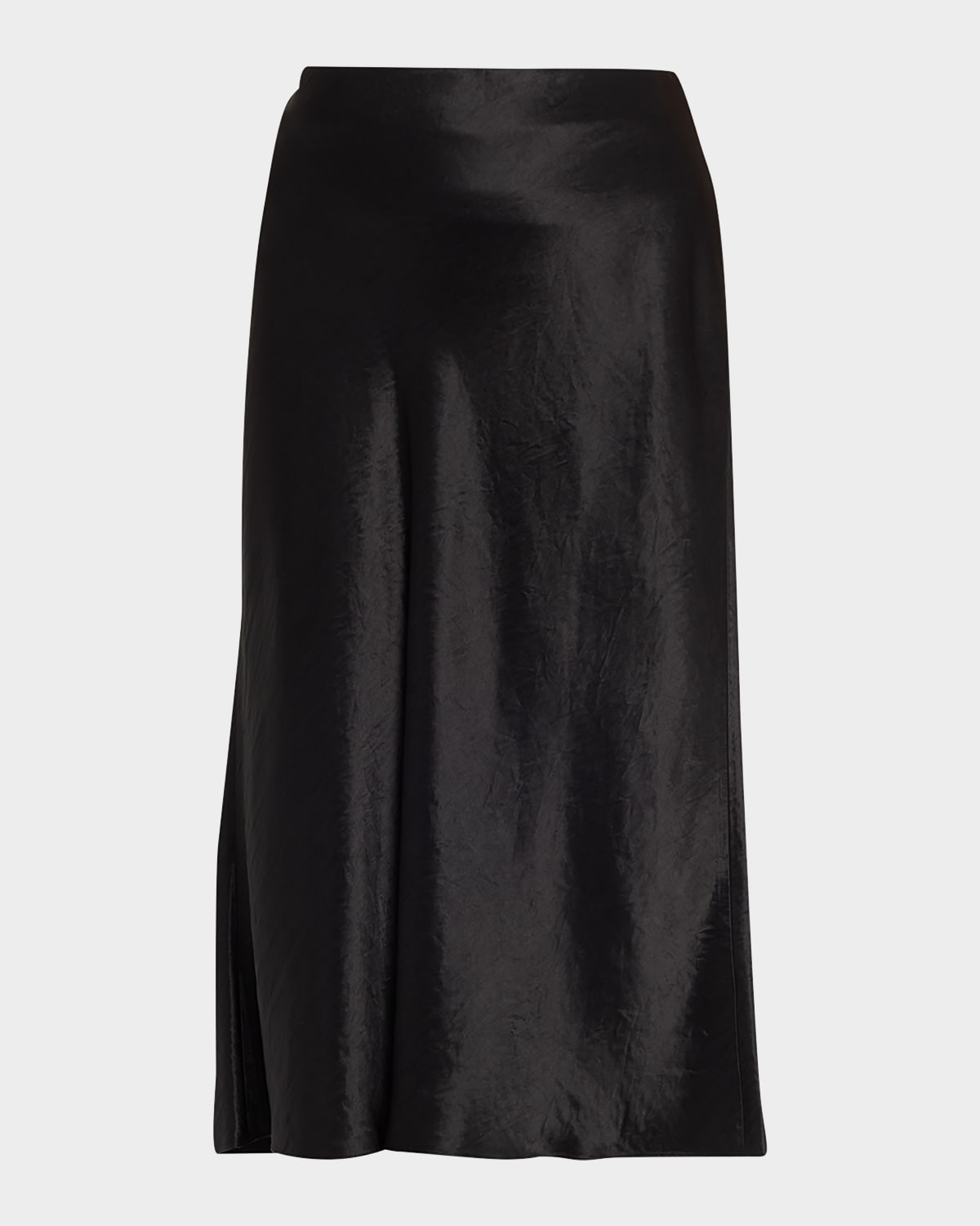 Vince Satin Slip Midi Skirt