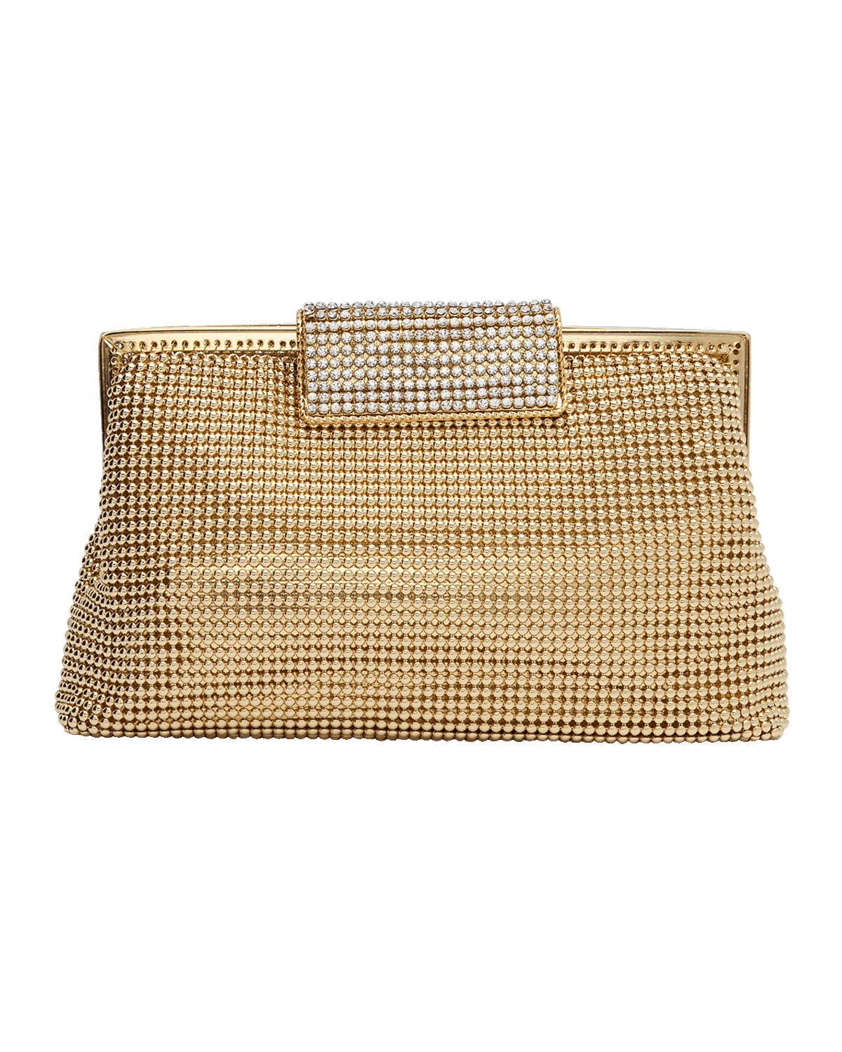 Whiting & Davis Crystal Clasp Clutch Bag
