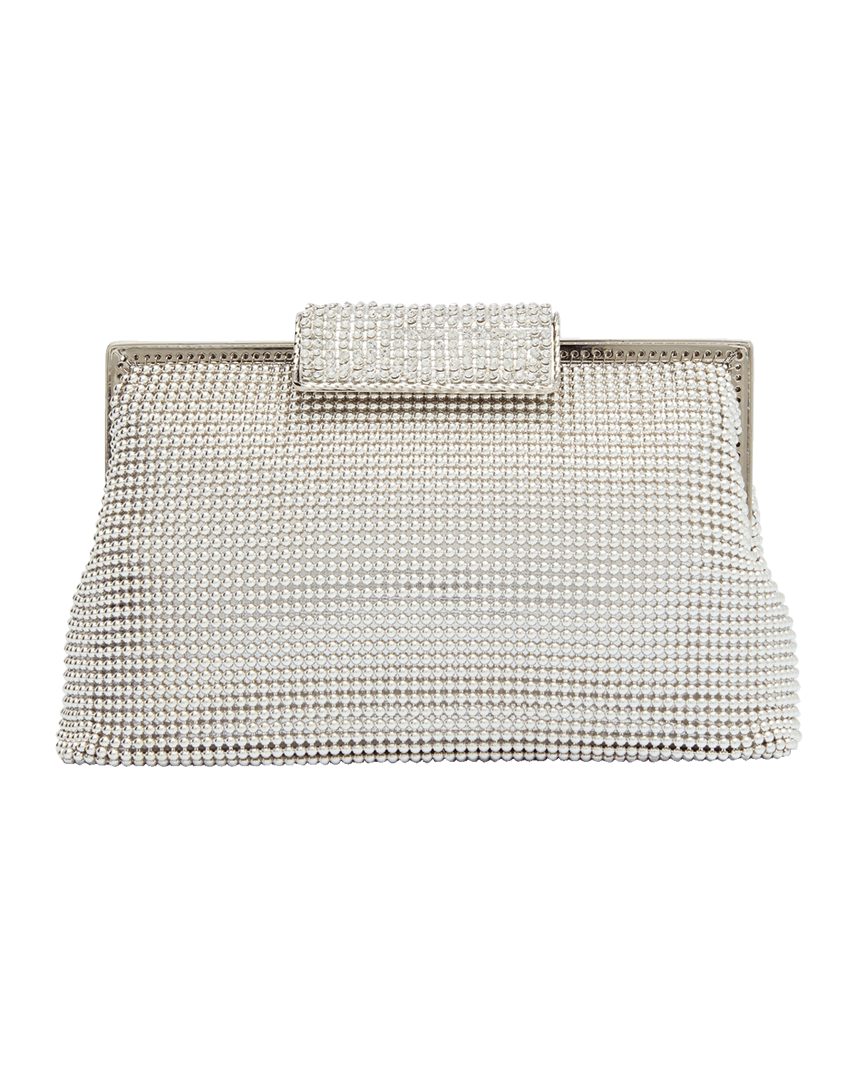 Whiting & Davis Crystal Clasp Clutch Bag