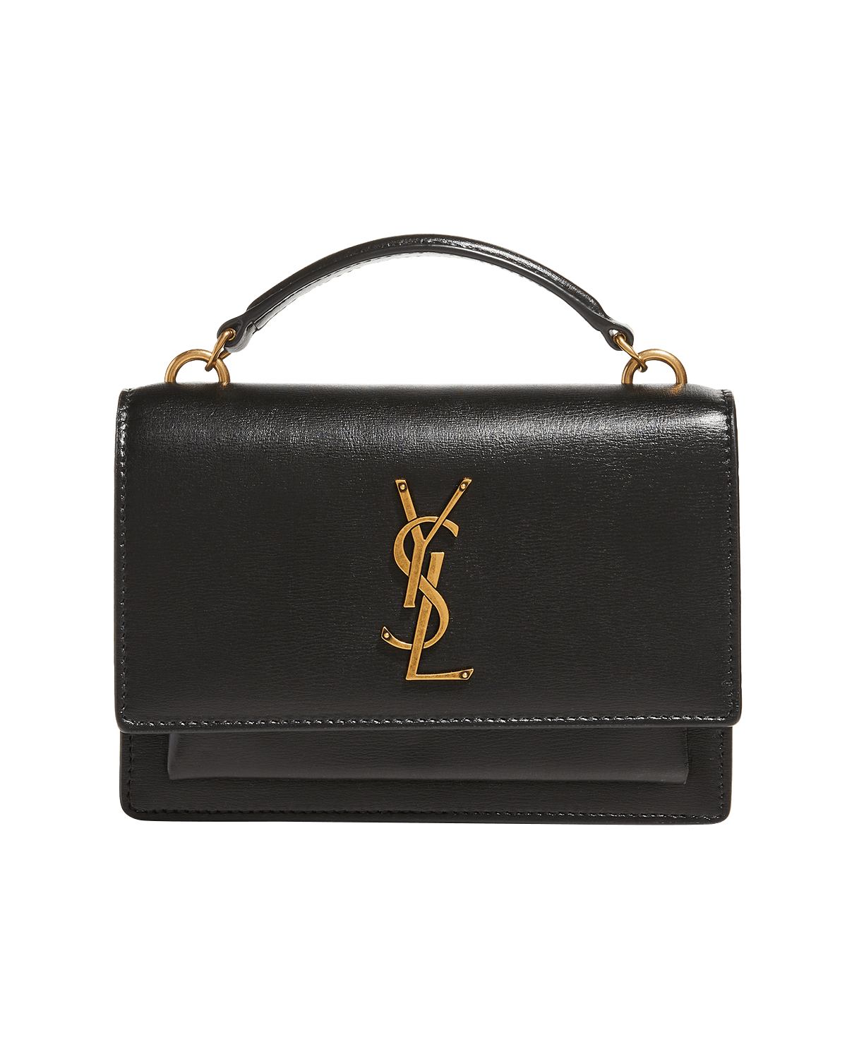 Saint Laurent Sunset Medium YSL Top-Handle Crossbody Bag in Smooth Leather