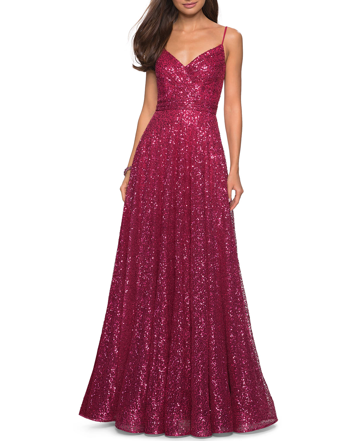 fuchsia evening gowns