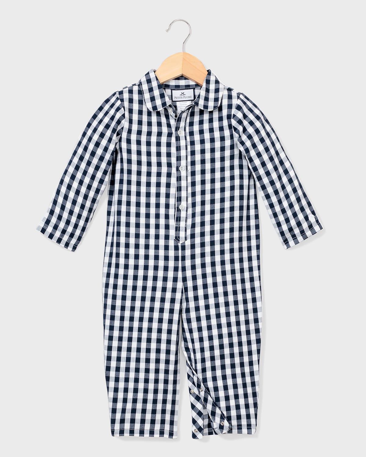 Petite Plume Gingham Coverall, Size 0-24 Months