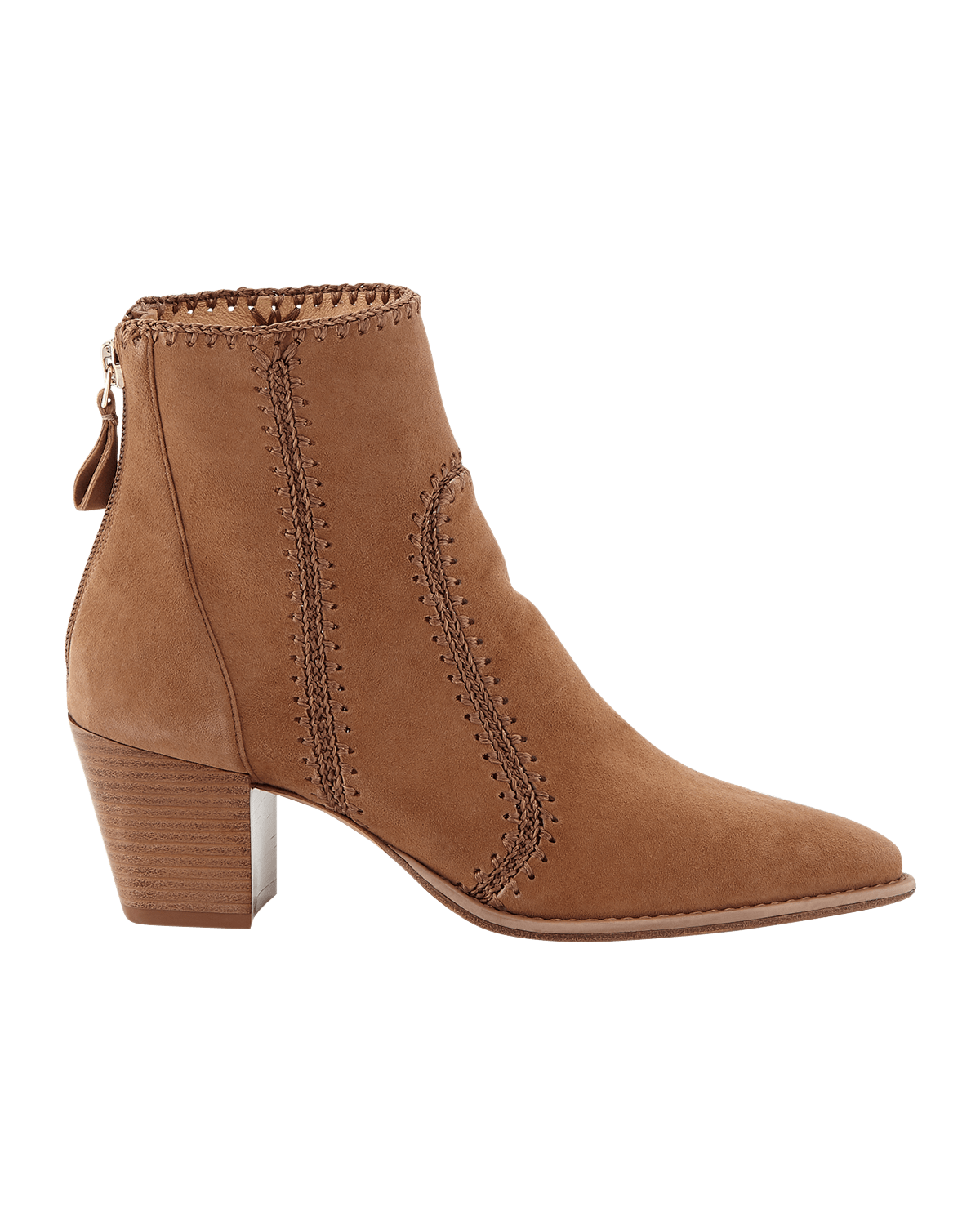 Alexandre Birman Benta Suede Stitched Booties