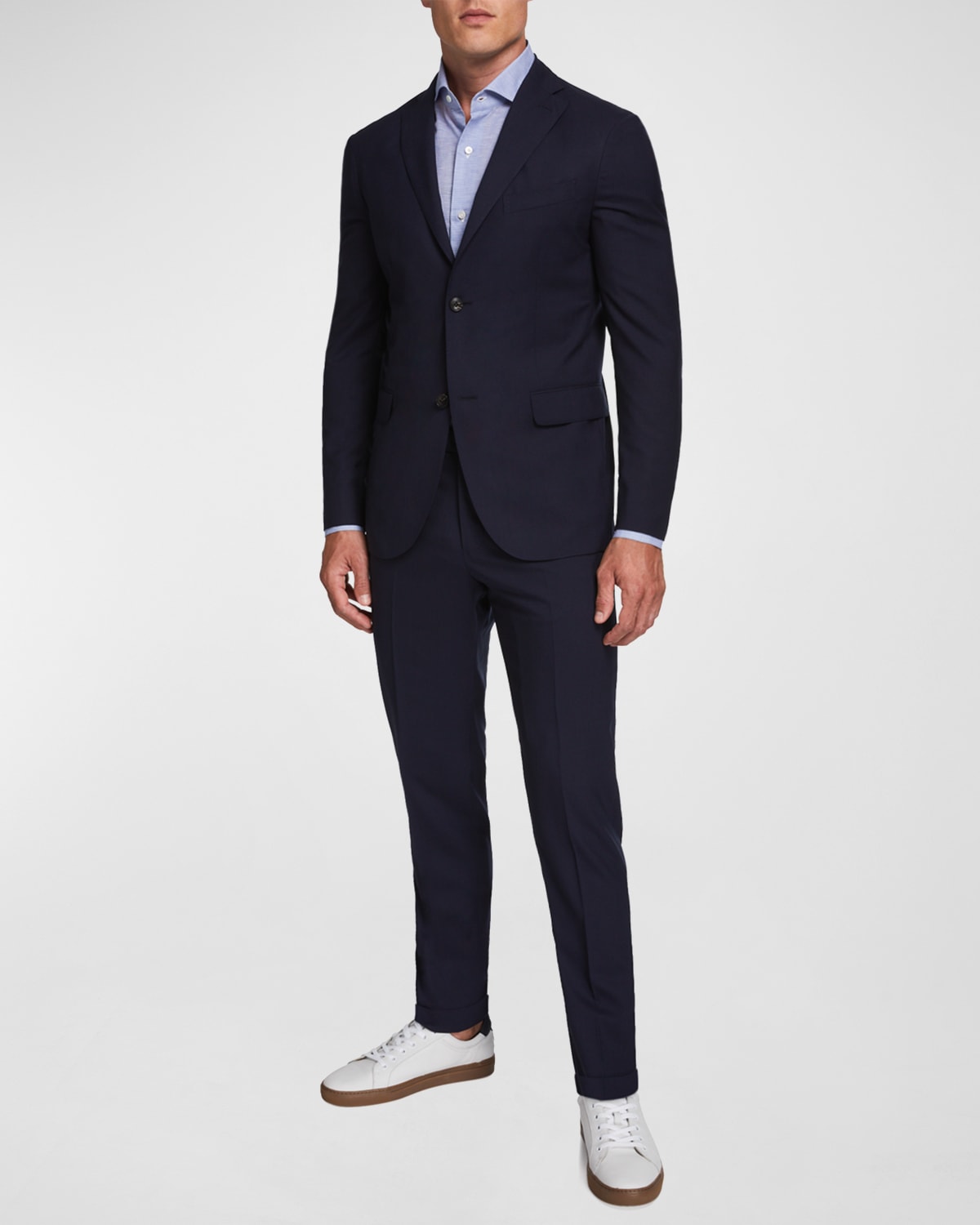 Brunello Cucinelli Men's Houndstooth Wool Two-Piece Suit | Neiman Marcus