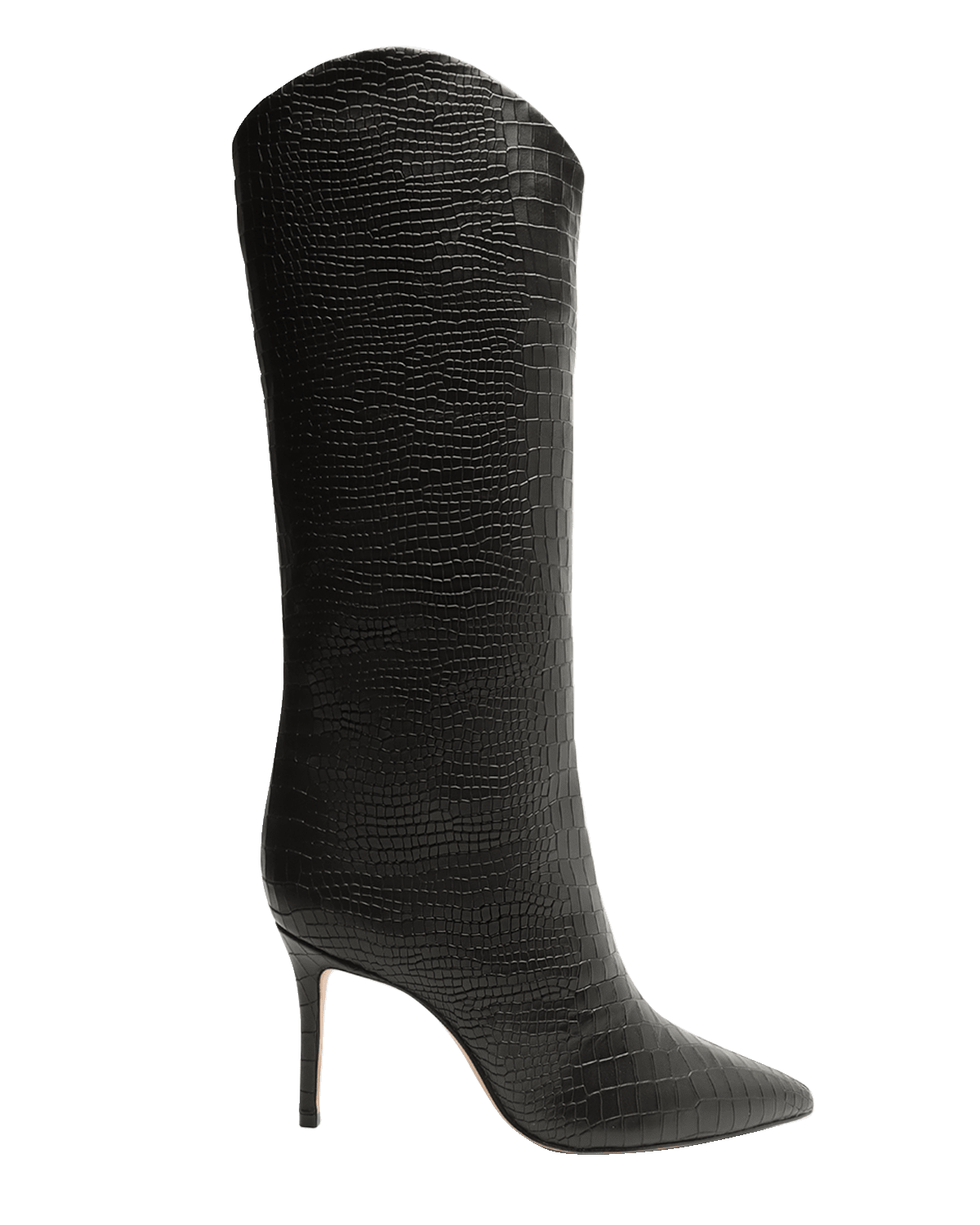 Paris Texas 85mm MockCroc Stiletto Knee Boots Neiman Marcus