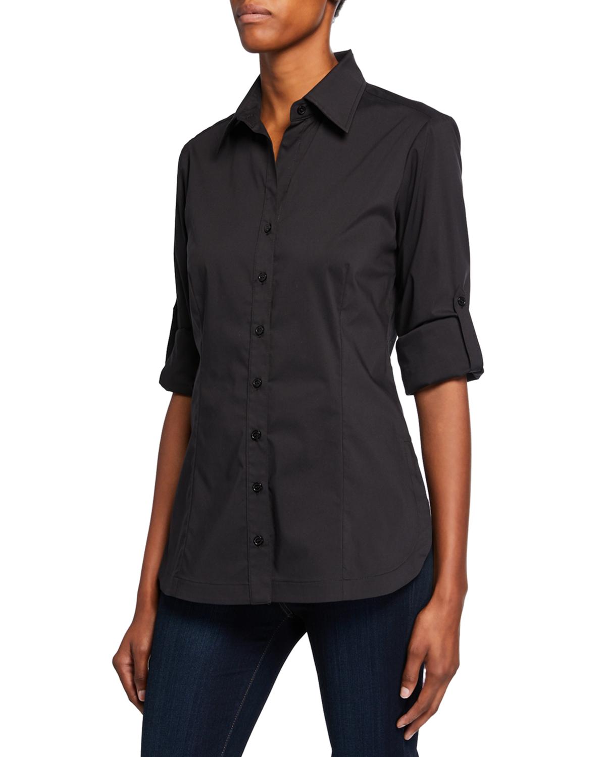 Finley Joey Button-Down Long-Sleeve Roll-Tab Shirt