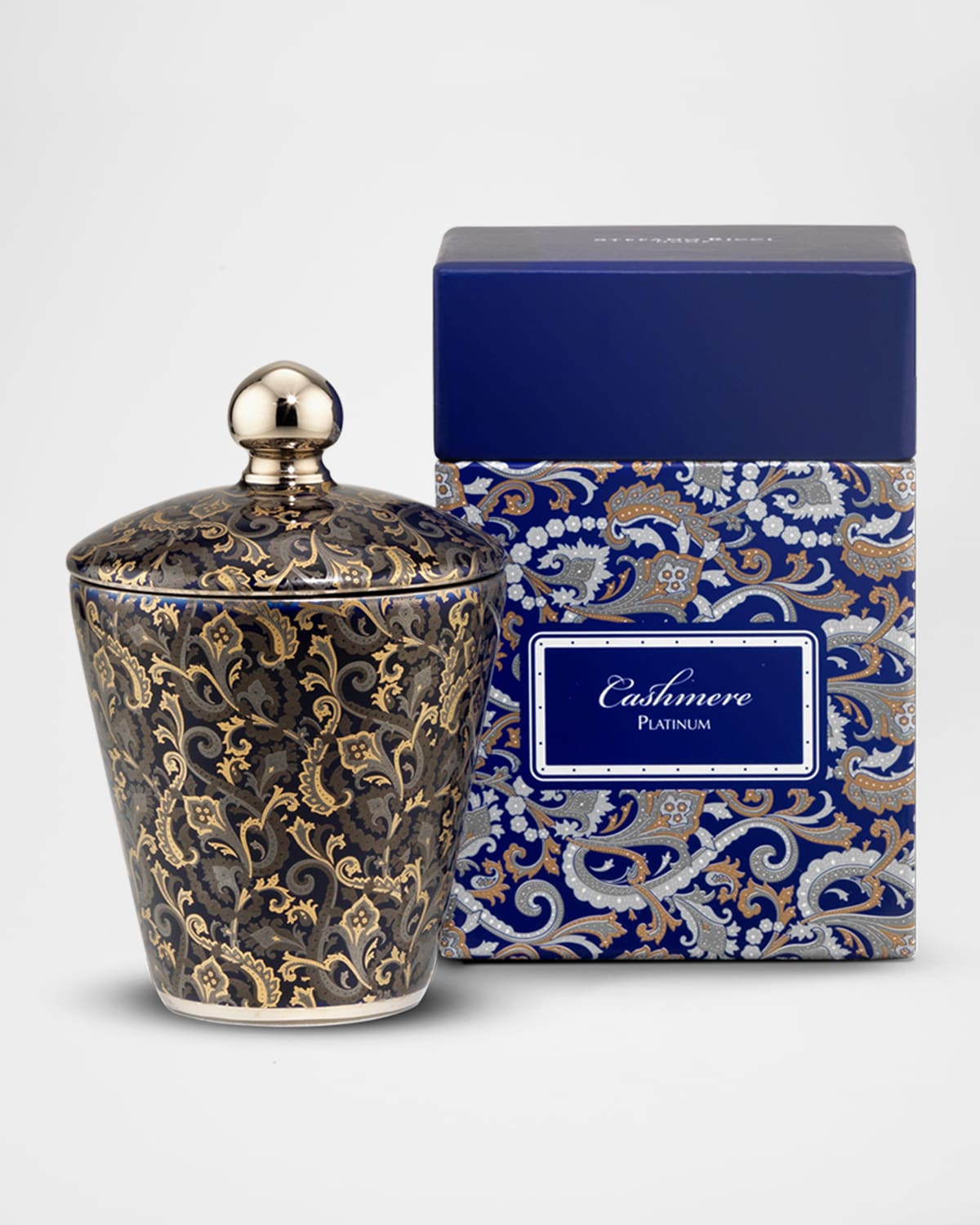 Multicolor Paisley Royal Eagle Black Candle