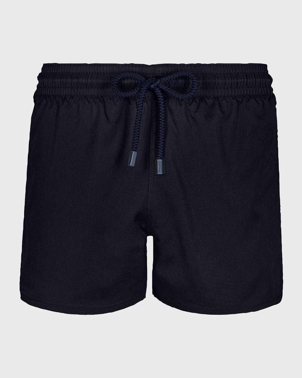 Vilebrequin Men's Unis Stretch-Solid Swim Trunks