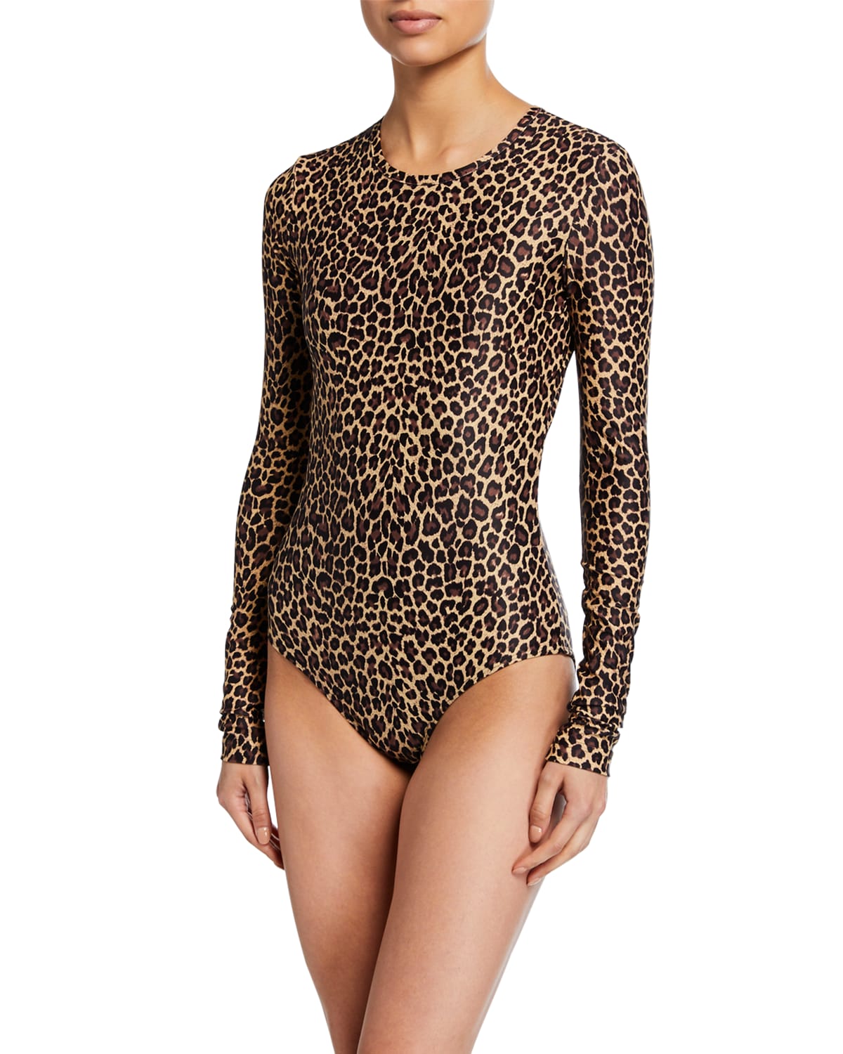 leopard print strapless swimsuit