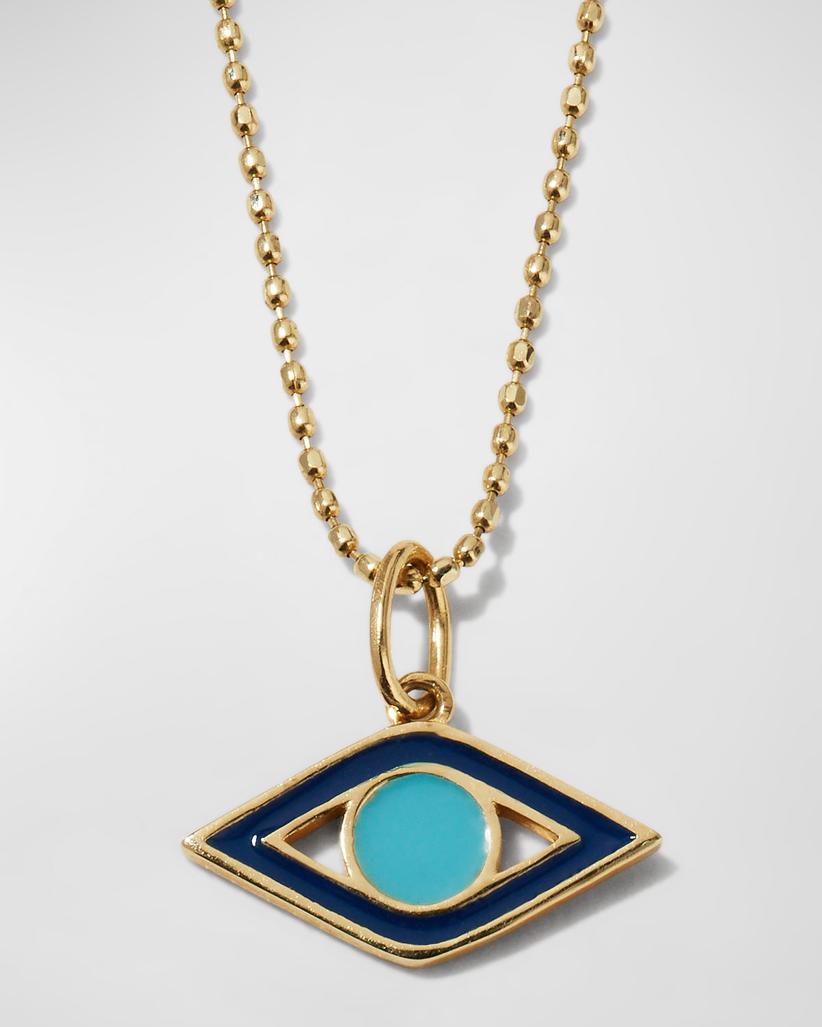 14K Solid Yellow Gold Evil Eye Dainty Protection Jewelry Details about   Evil Eye Necklace