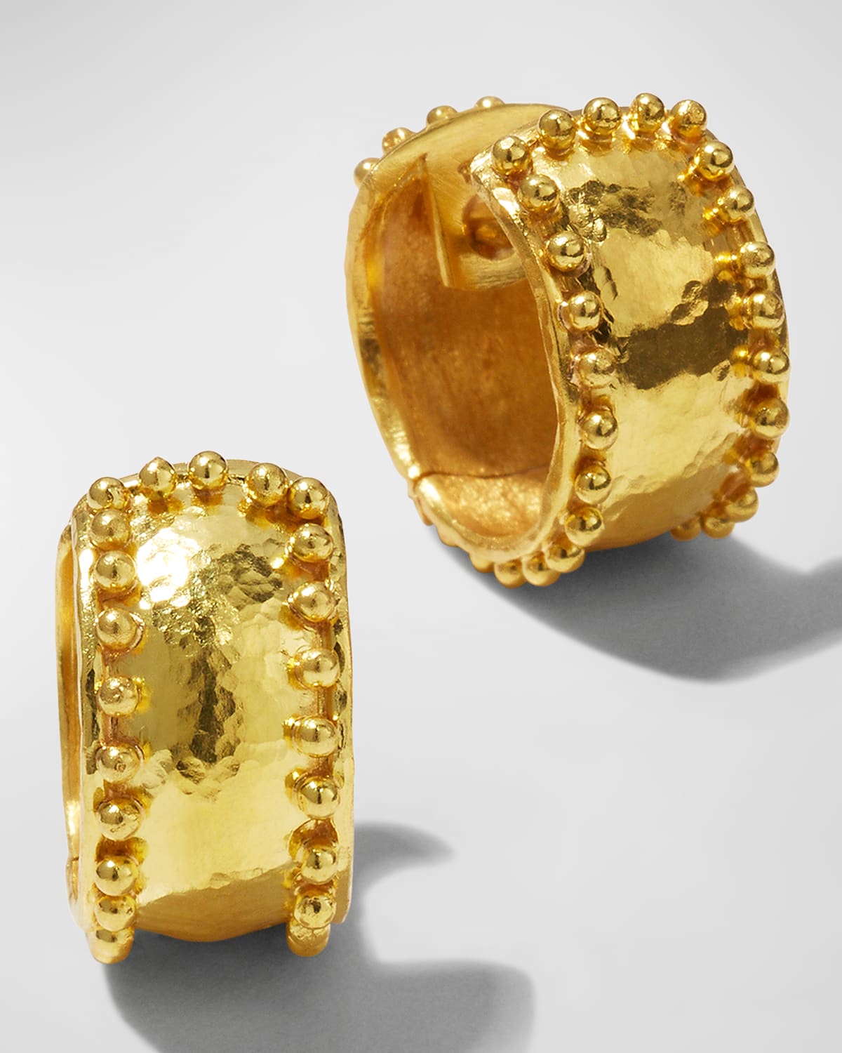 Hammered Gold Hoop Earrings Neiman Marcus