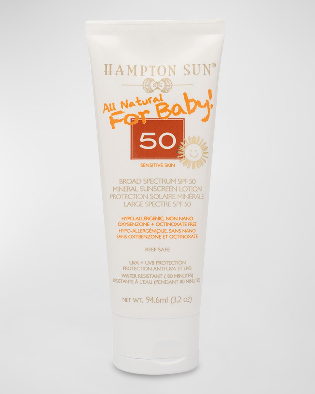 Hampton Sun 3.2 oz. SPF 50 All Natural Sunscreen For Baby
