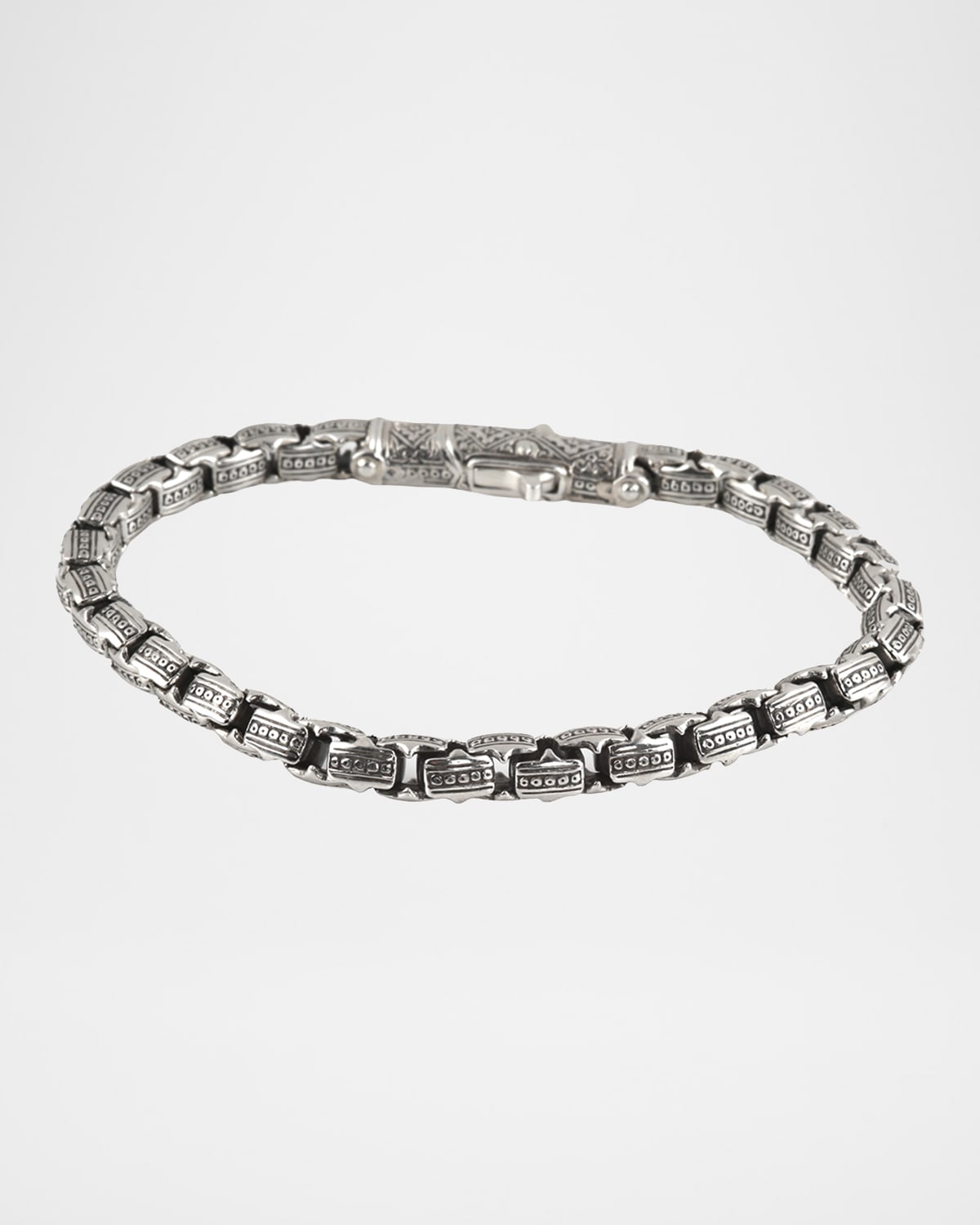 Konstantino Men 's Small Link Sterling Silver Bracelet