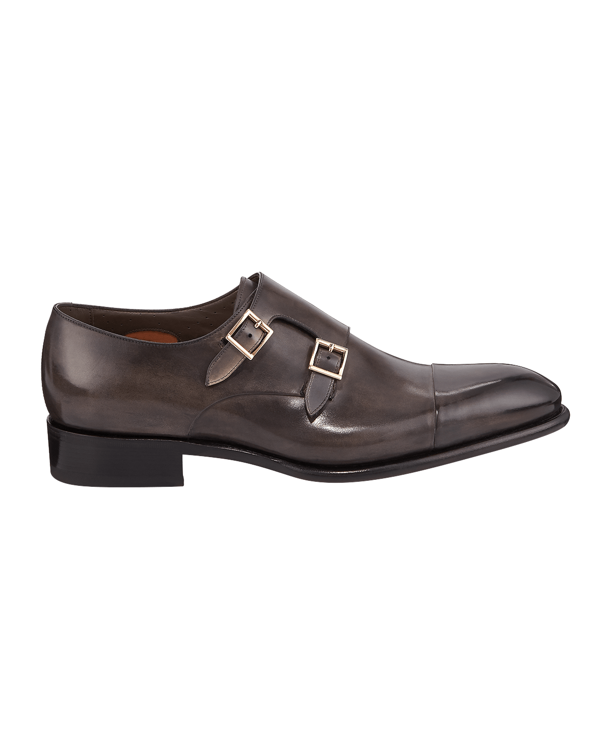 Santoni Men's Ira Leather Double-Monk Loafers