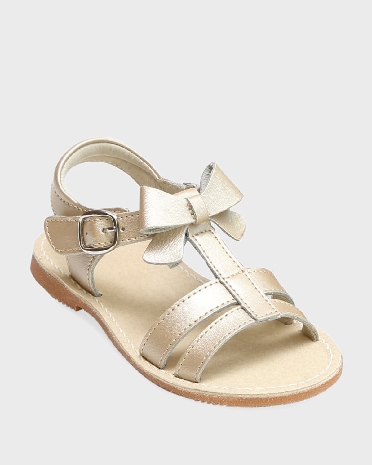 White Mia Scalloped Leather Mary Jane (Baby)