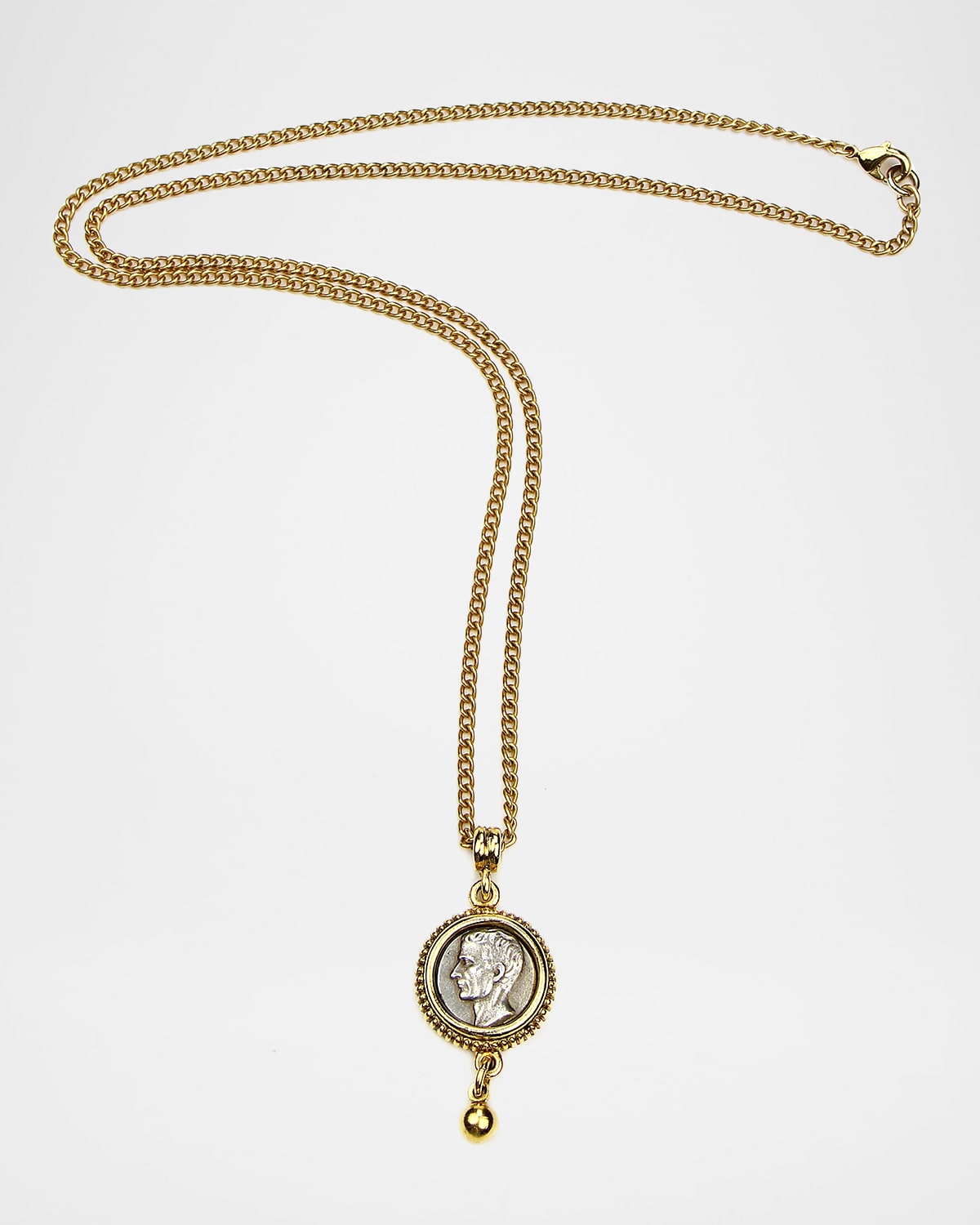 Ben-Amun Two-Tone Coin Pendant Necklace