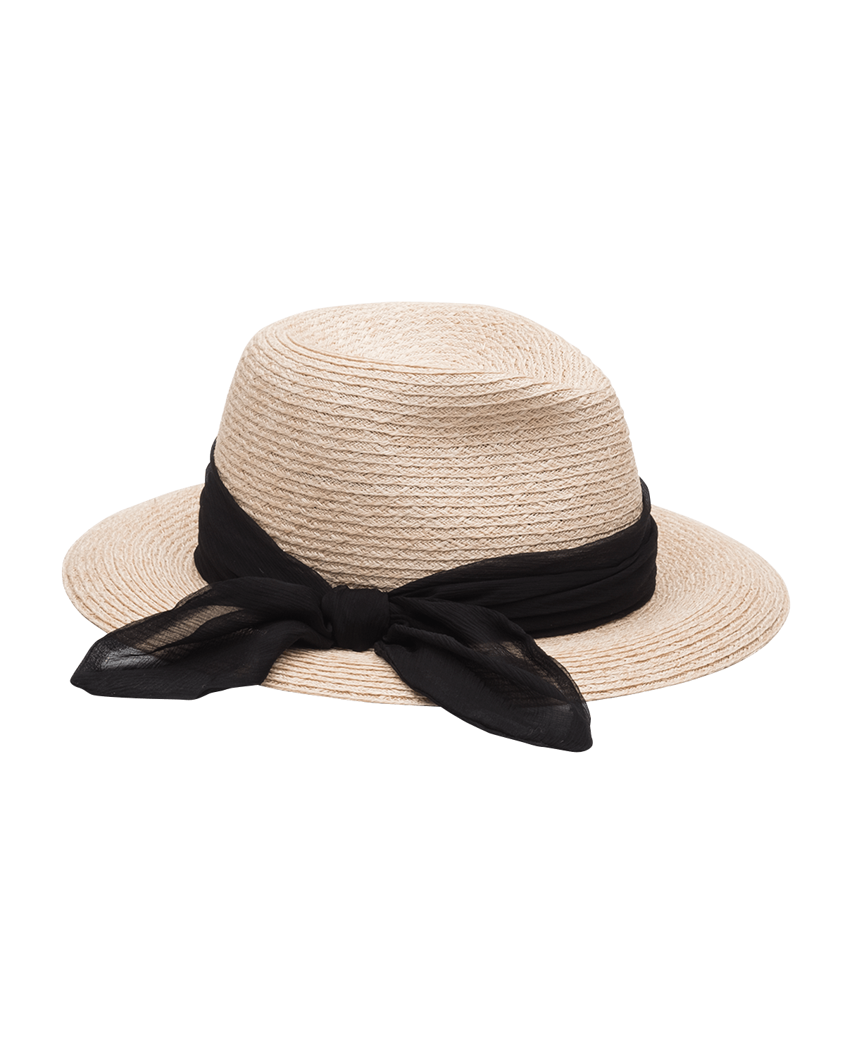 Eugenia Kim Lillian Woven Fedora Hat w/ Scarf Band