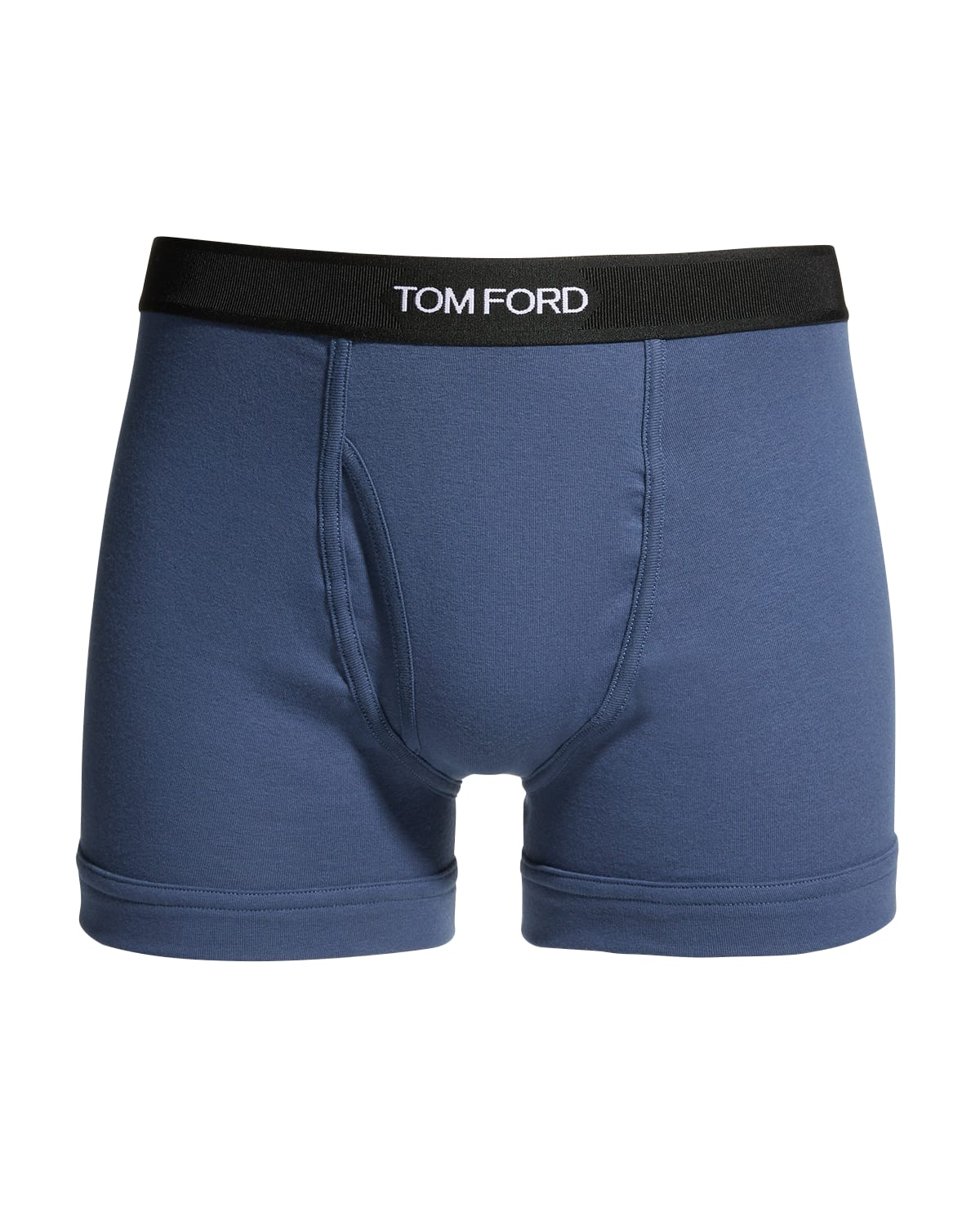 Tom Ford Logo-trim Boxer Briefs In 402 Dark Blue