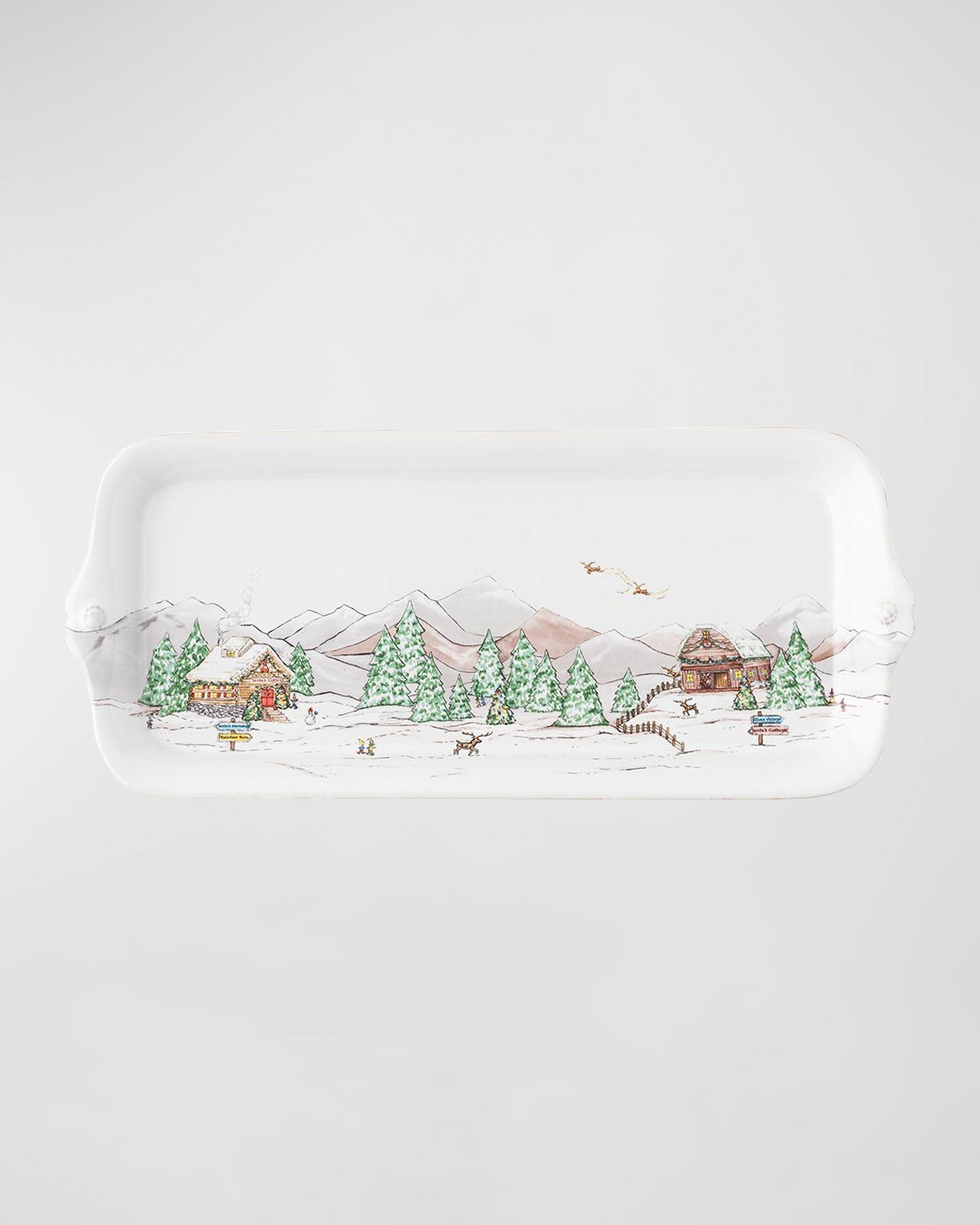 Juliska Ceramics Berry and Thread North Pole 14" Rectangular Tray