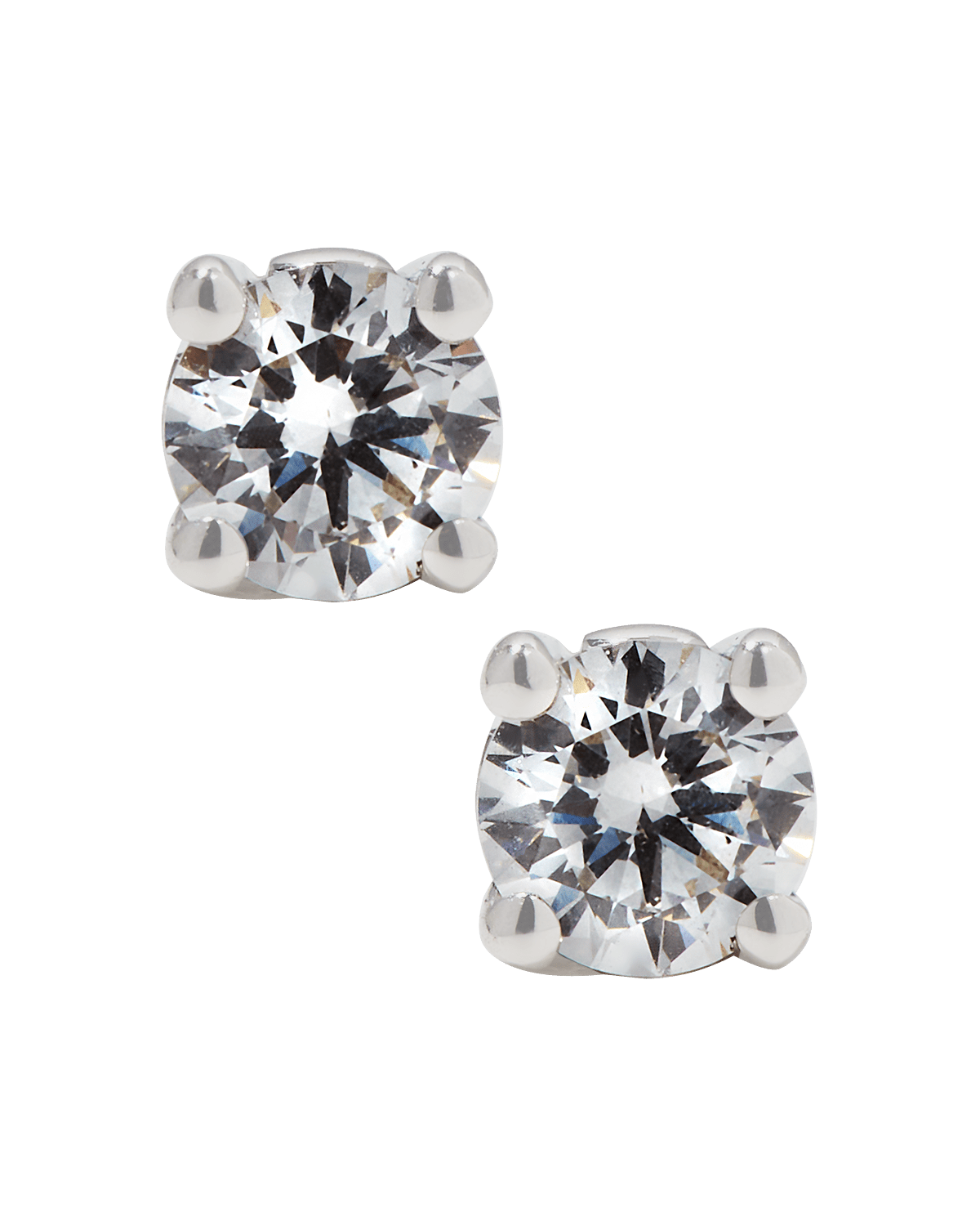 Roberto Coin 18k White Gold Diamond Stud Earrings