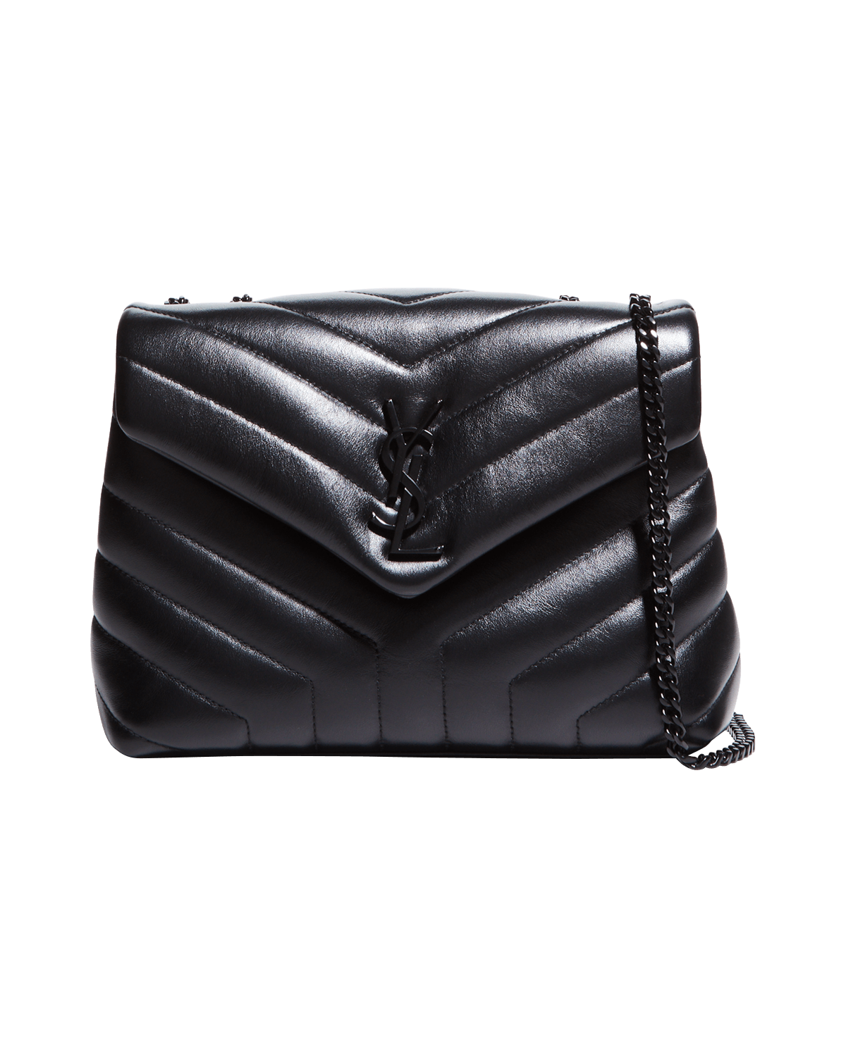 Saint Laurent Loulou Small YSL Shoulder Bag in Quilted Leather