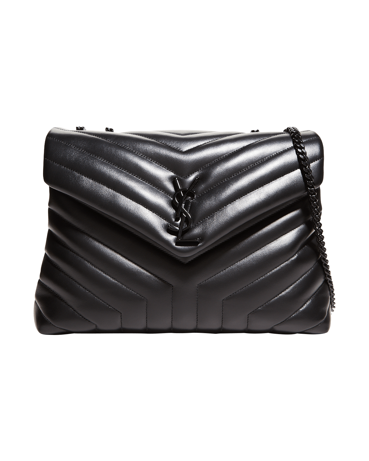 Saint Laurent Loulou Medium YSL Shoulder Bag in Quilted Leather