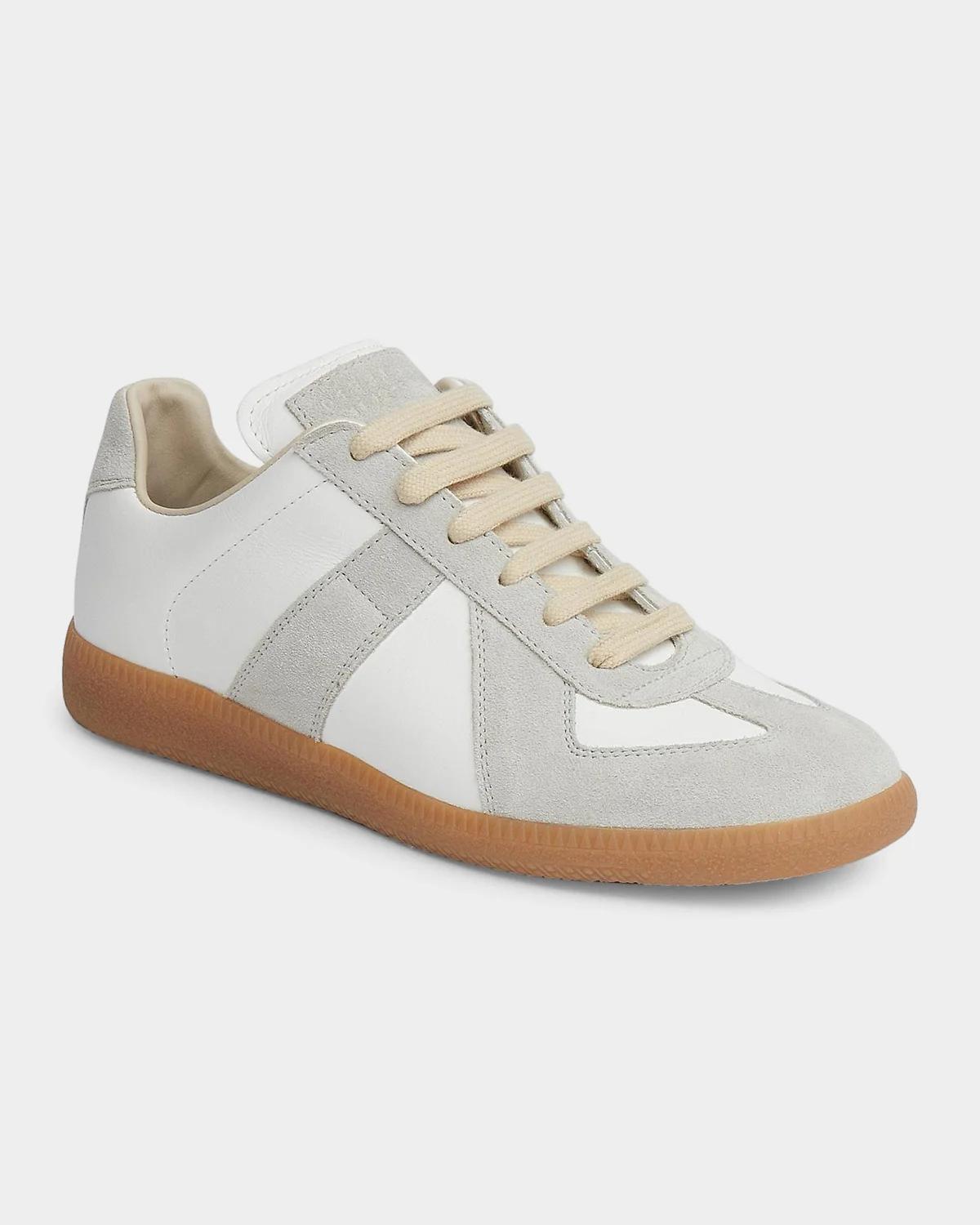 Maison Margiela Replica Suede & Leather Sneakers