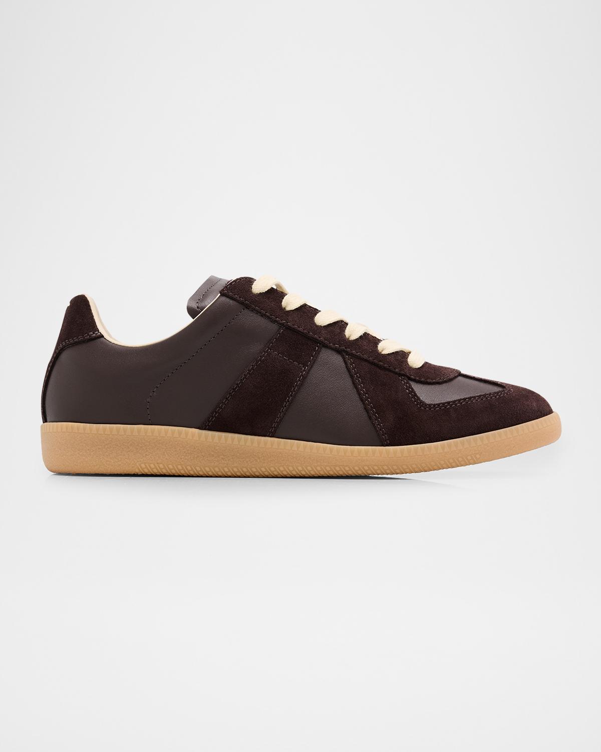 Maison Margiela Replica Suede & Leather Sneakers