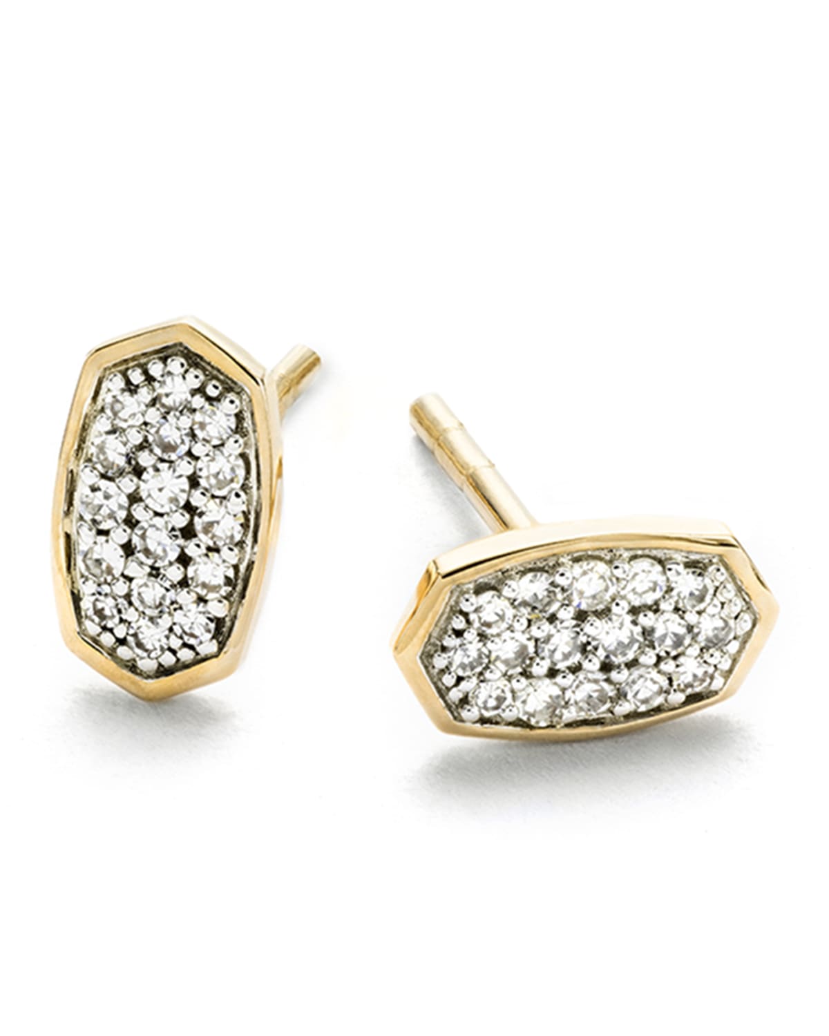 Gold Pave Earrings Neiman Marcus