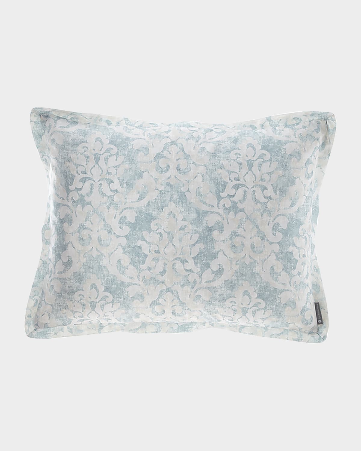 Lili Alessandra Milan Standard Pillow Spa Faded Damask Venetian Linen 20 x 26