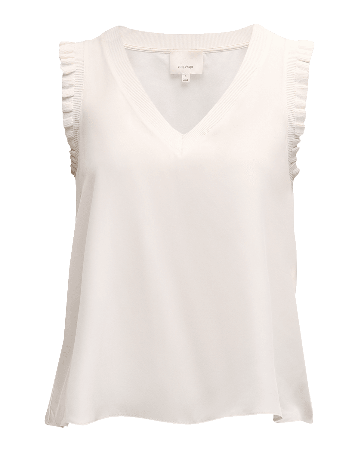 Cinq a Sept Lenore V-Neck Sleeveless Top