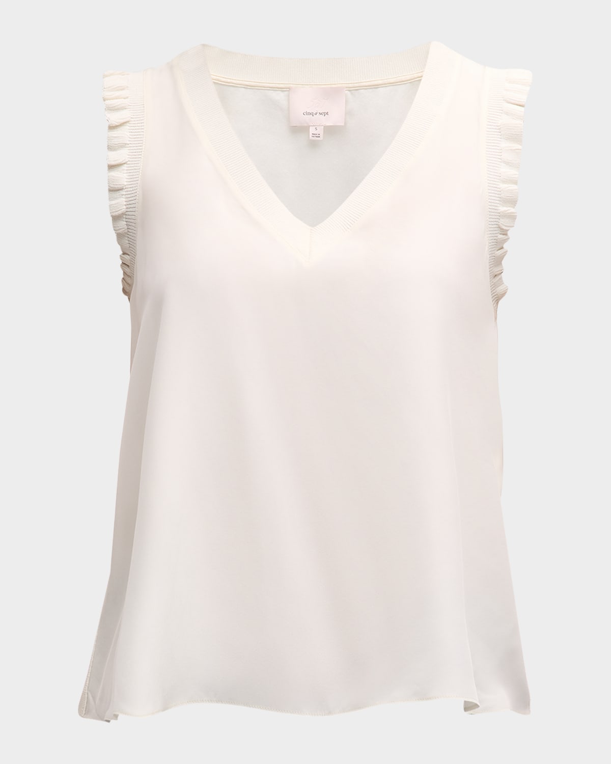 Cinq a Sept Lenore V-Neck Sleeveless Top