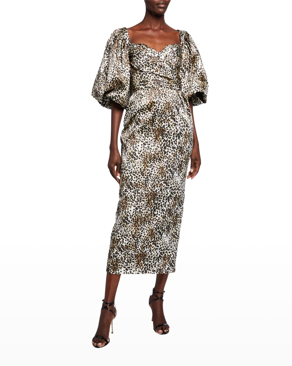 Puff-sleeve Dress | Neiman Marcus