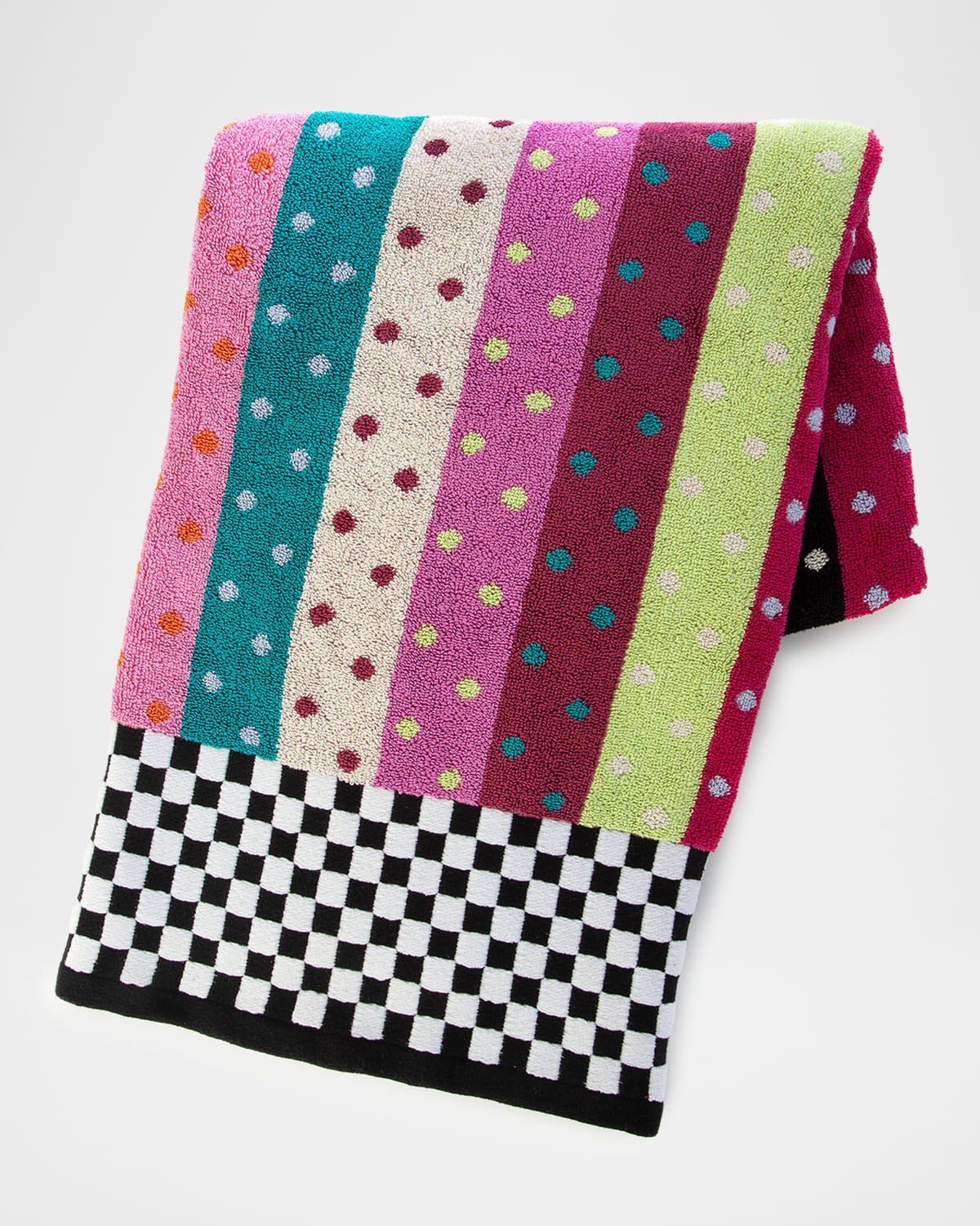 MacKenzie-Childs Ribbon & Dot Bath Towel