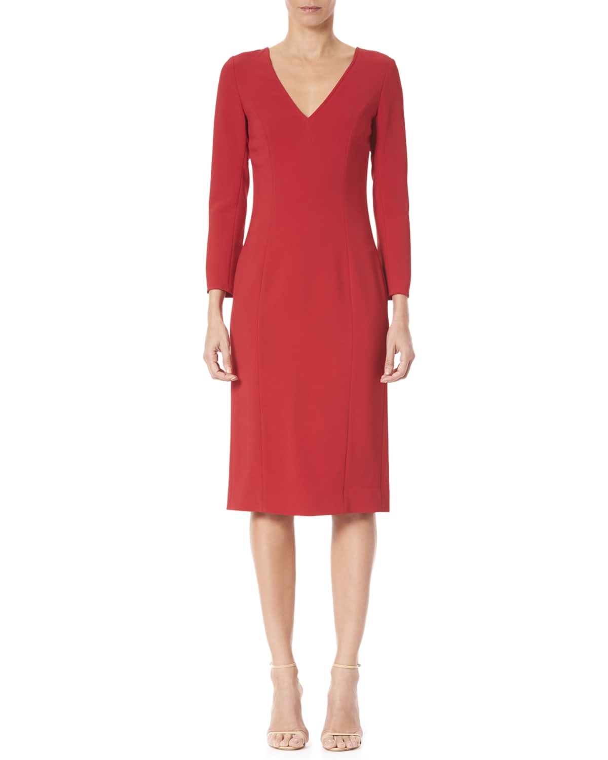 Geneva Long Sleeves Sheath Dress